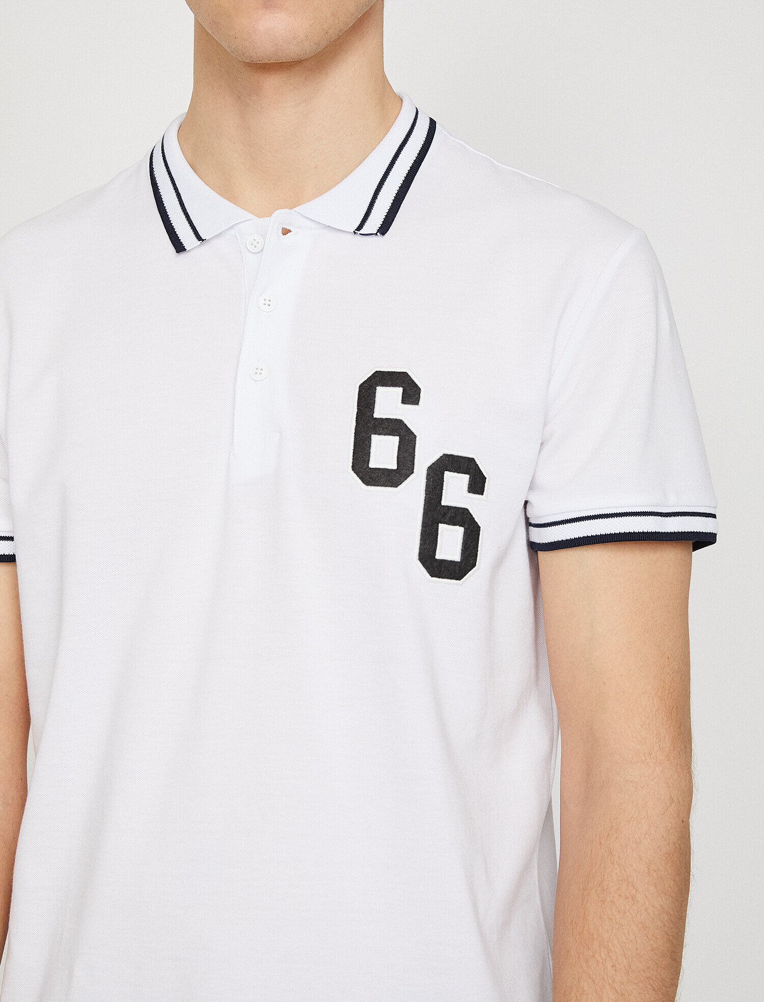   Aplikeli Polo Yaka Tişört