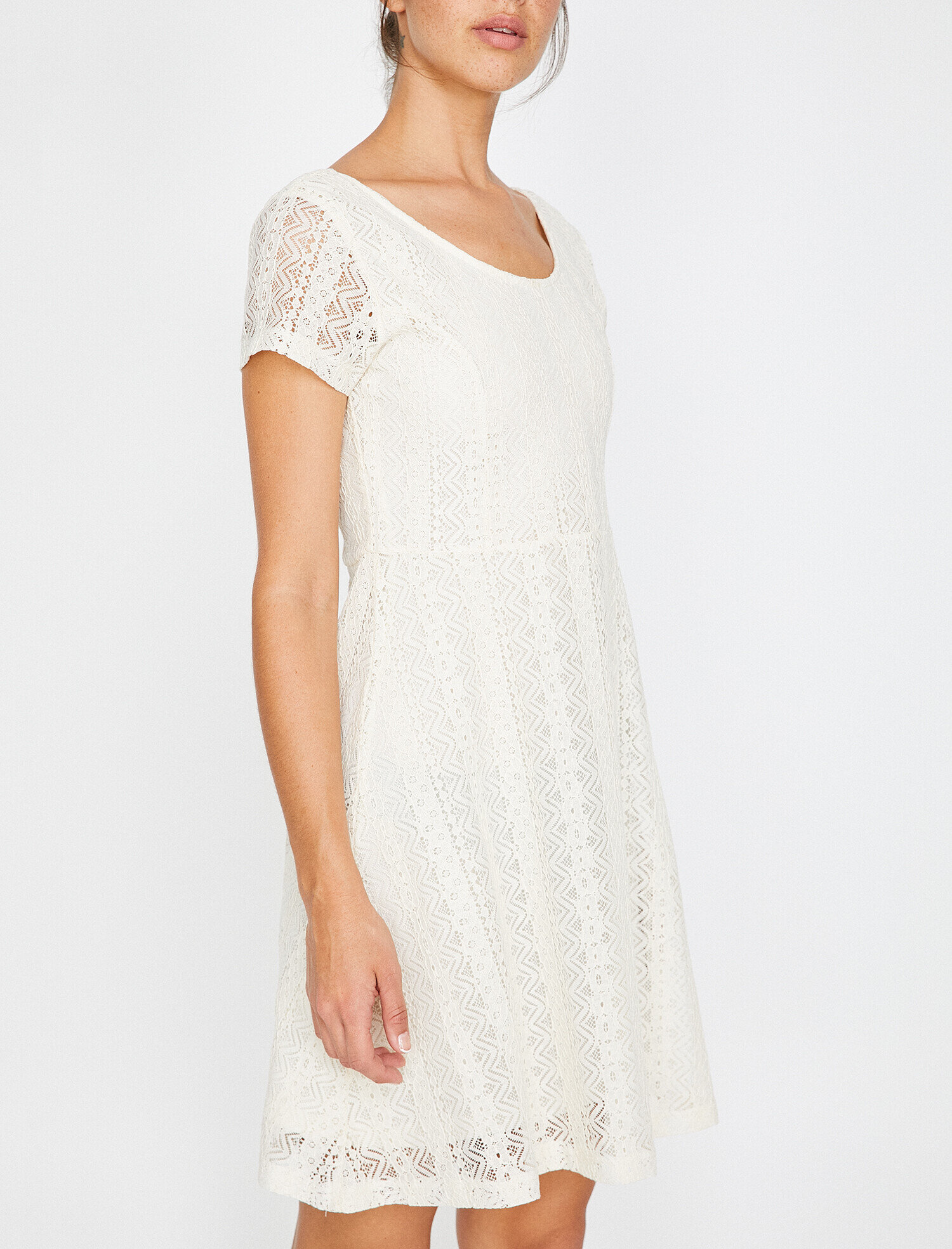   Dantel Detaylı Elbise