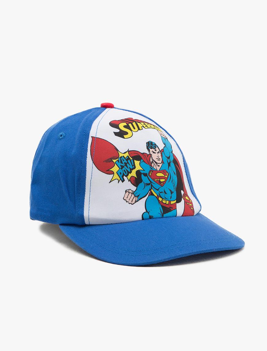  Erkek Çocuk Superman Baskılı Şapka
