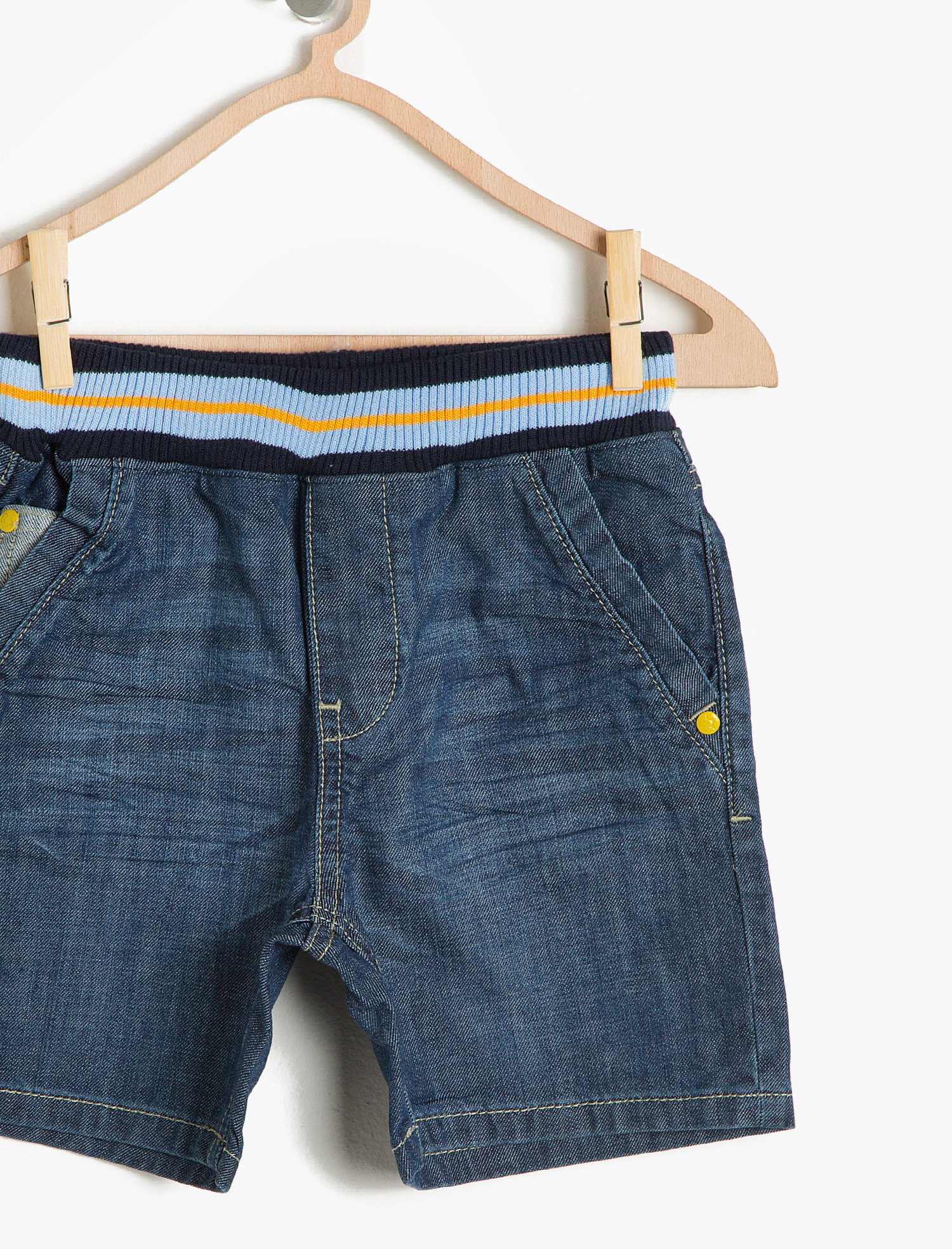  Erkek Çocuk Cep Detaylı Jean Şort