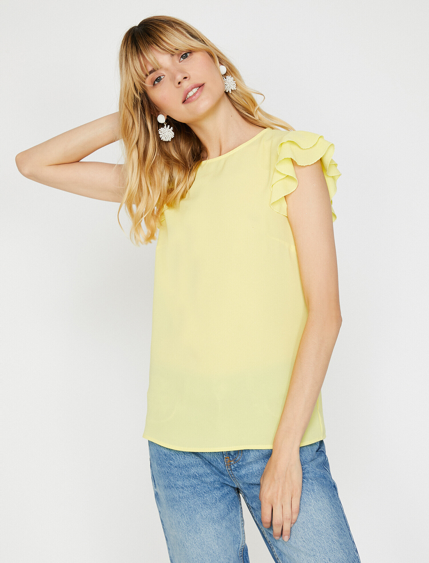   Fırfır Detaylı Bluz