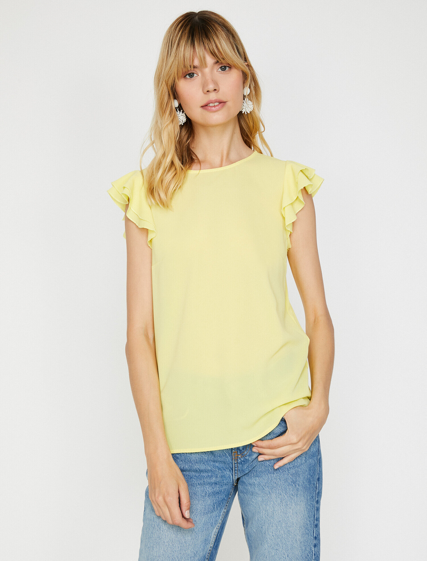   Fırfır Detaylı Bluz