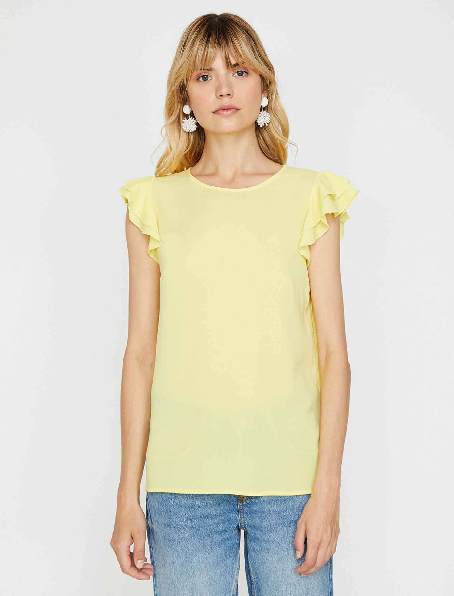   Fırfır Detaylı Bluz