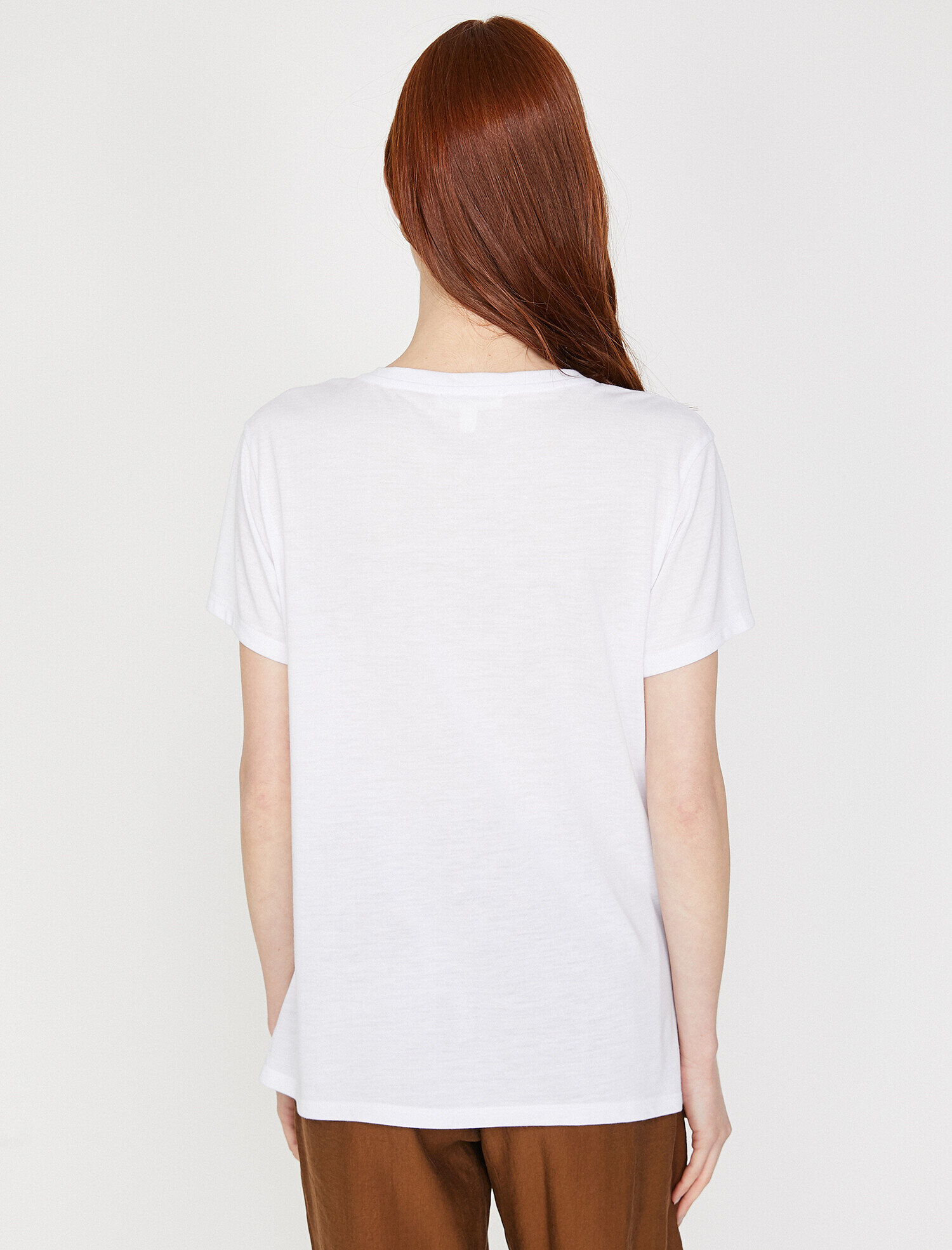   Varak Baskılı Bisiklet Yaka Standart Kalıp Tişört