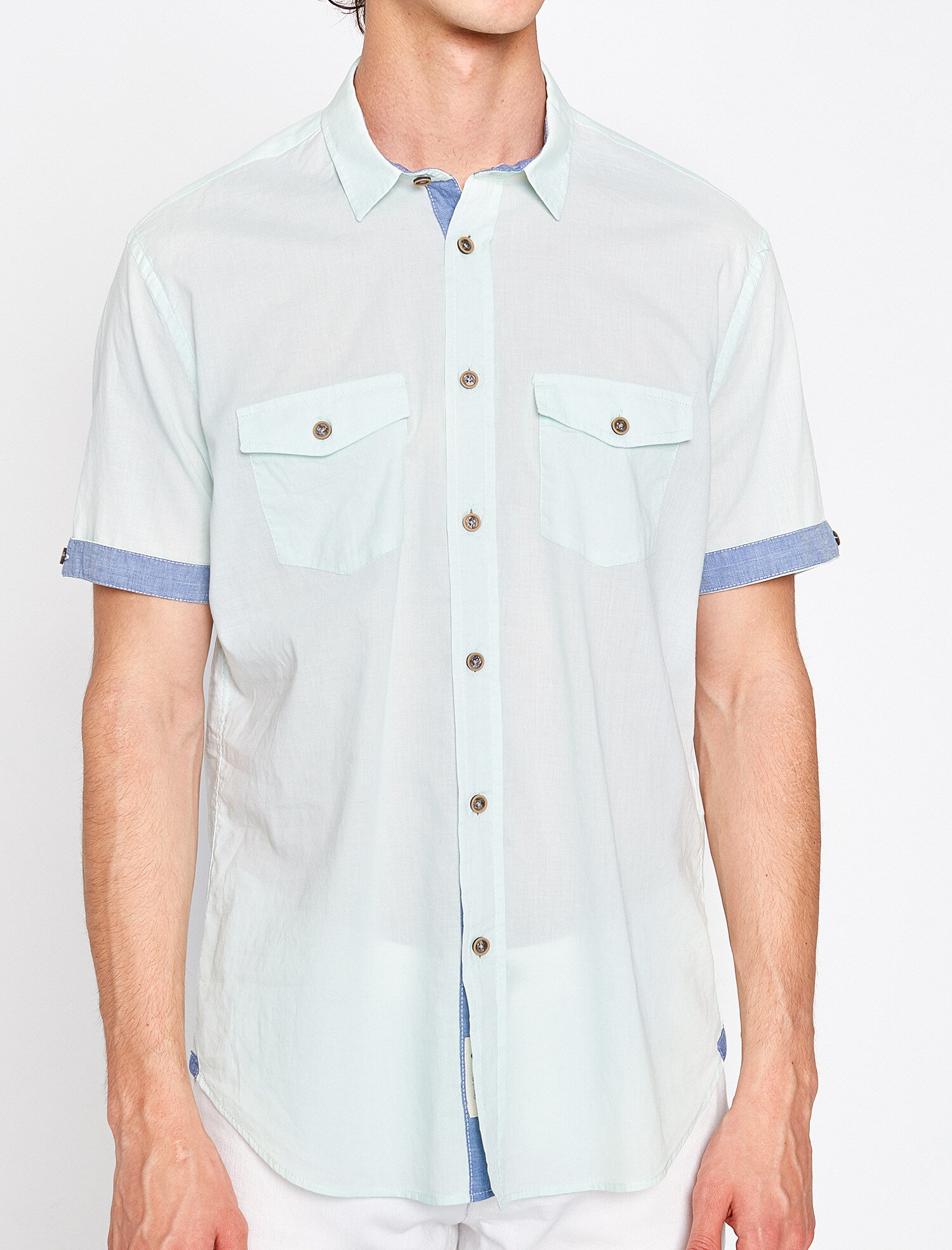   Cep Detaylı Gömlek