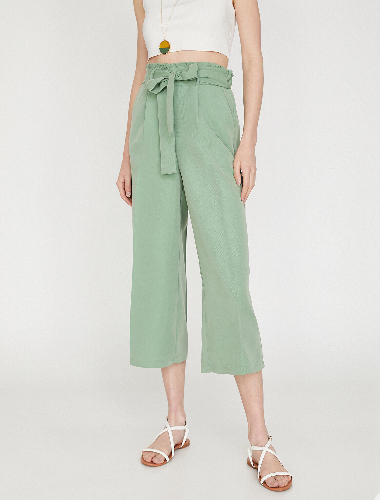   Beli Bağlamalı Pantolon