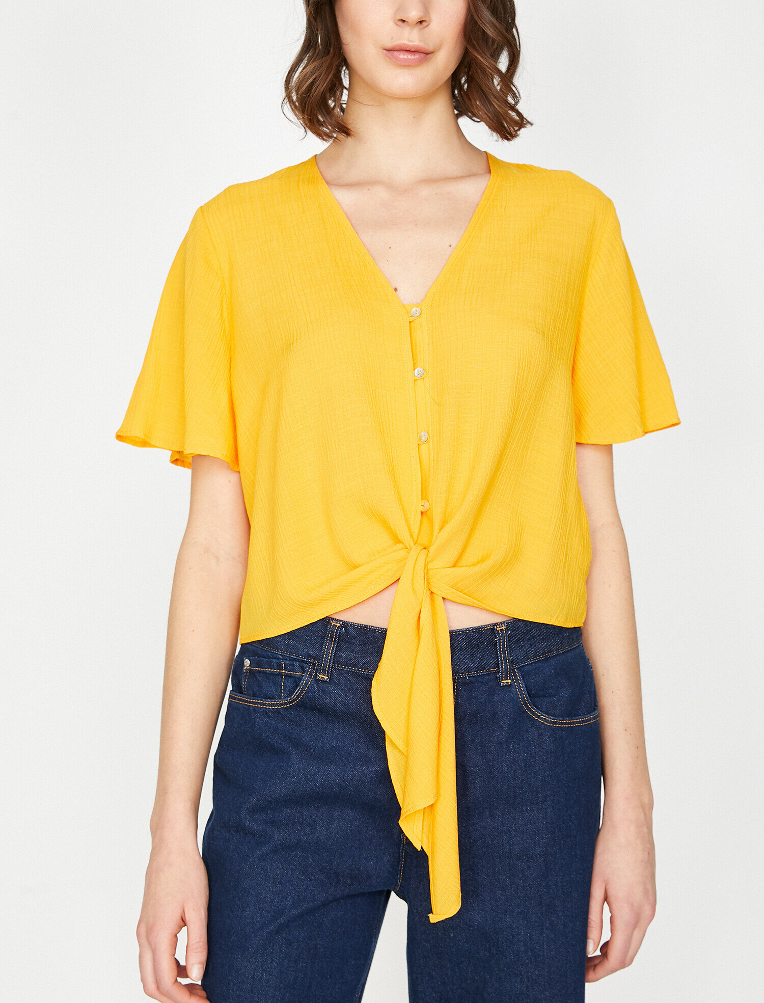   Beli Bağlamalı Gömlek