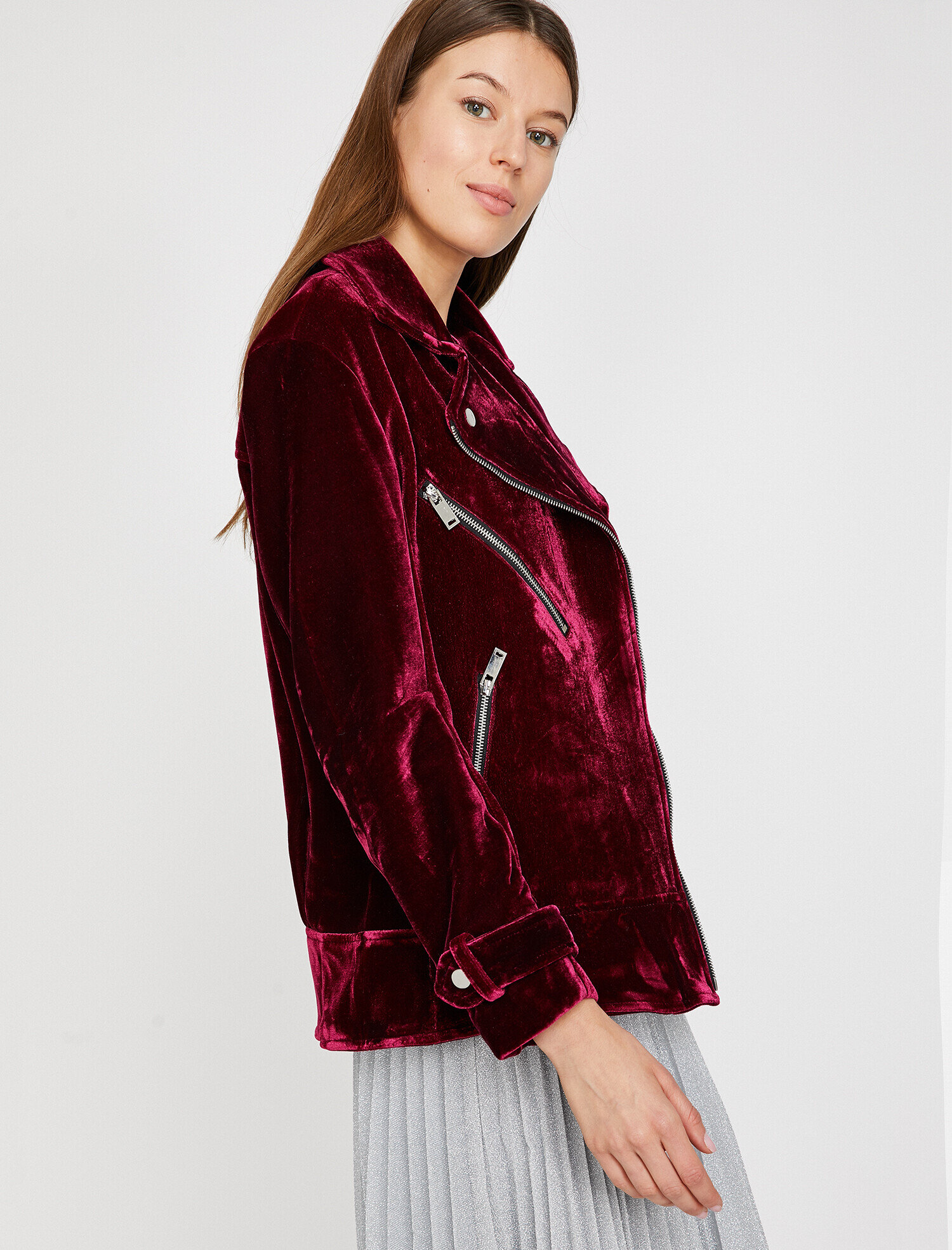   Fermuar Detaylı Mont