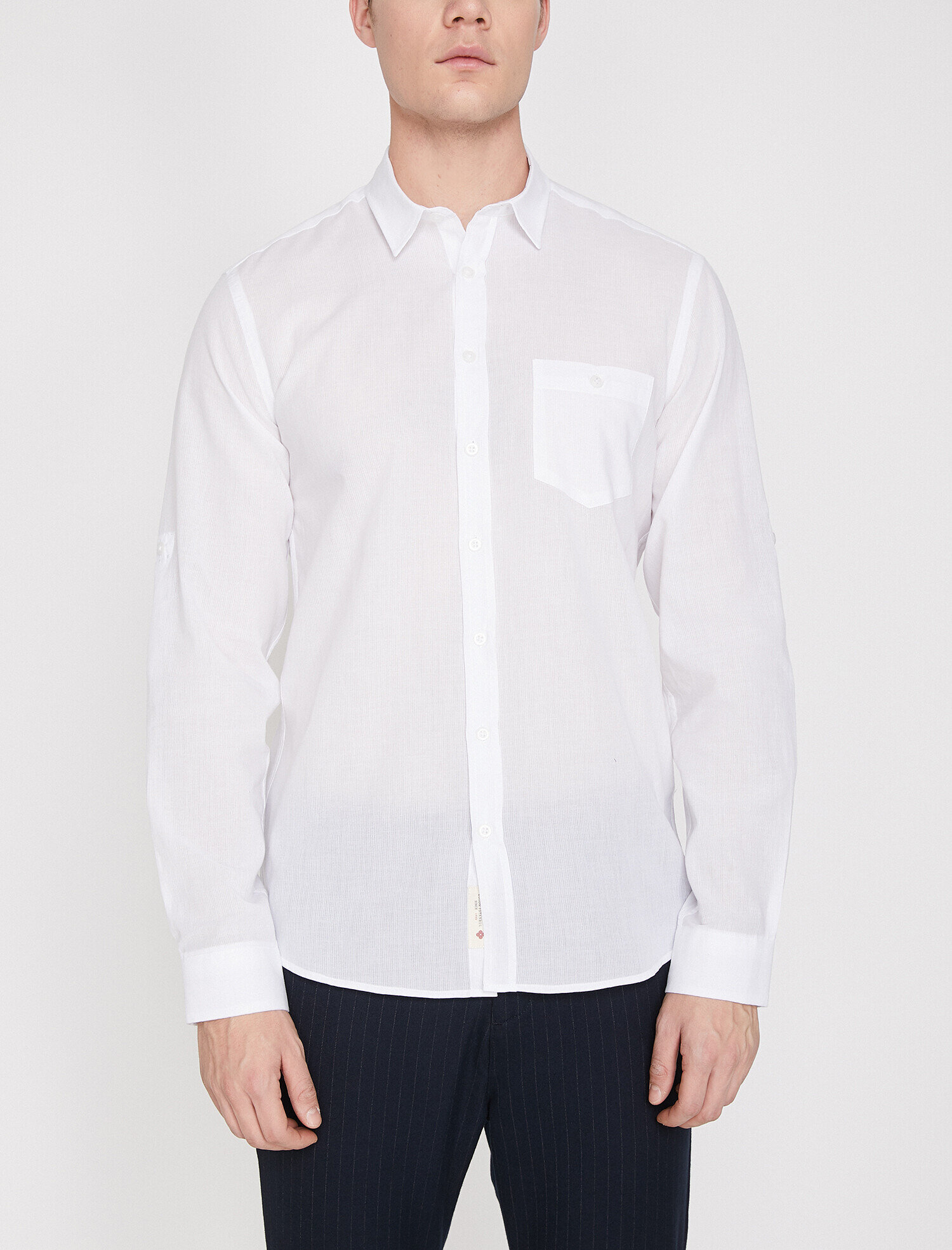   Tek Cepli Uzun Kollu Casual Gömlek