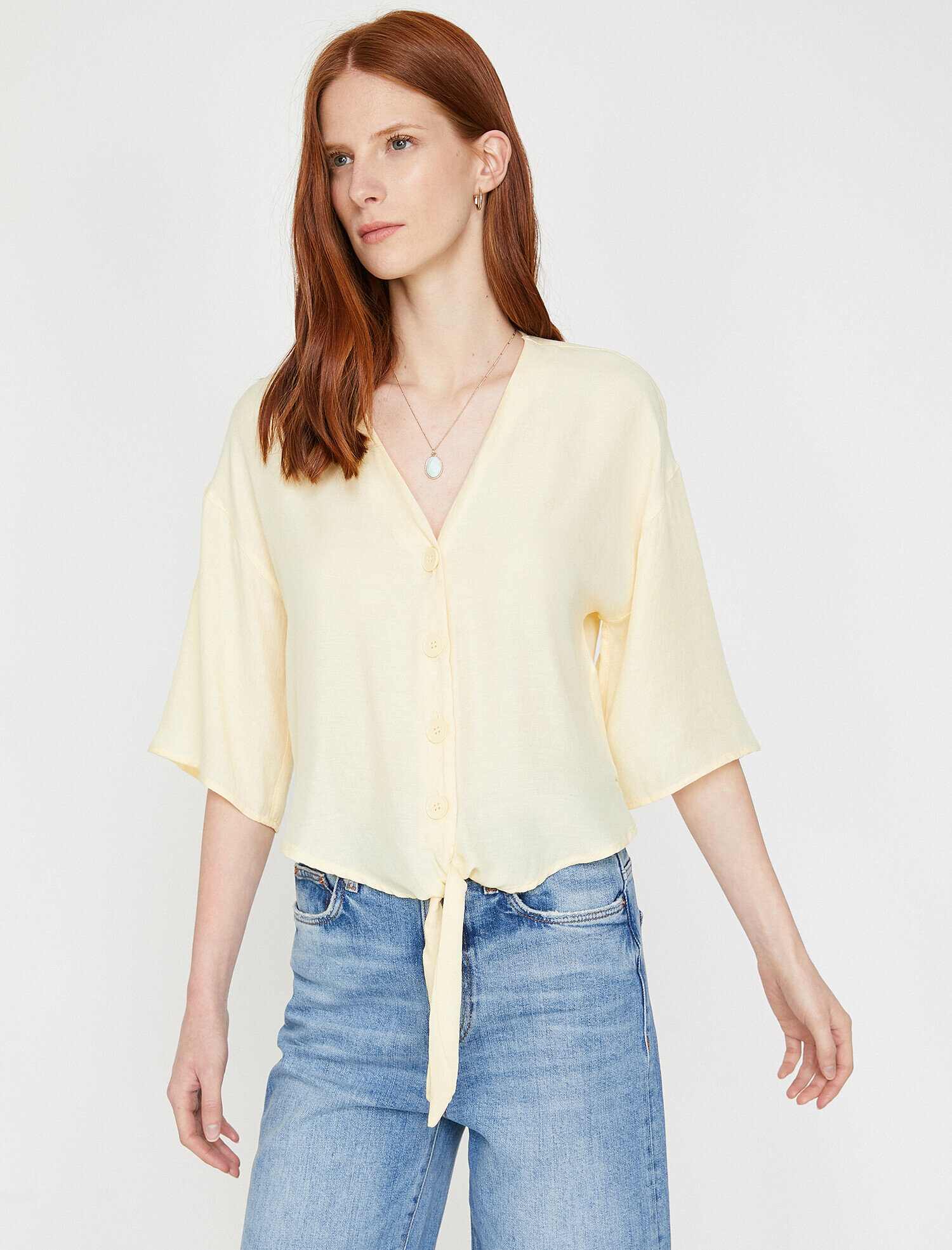   Beli Bağlamalı Gömlek