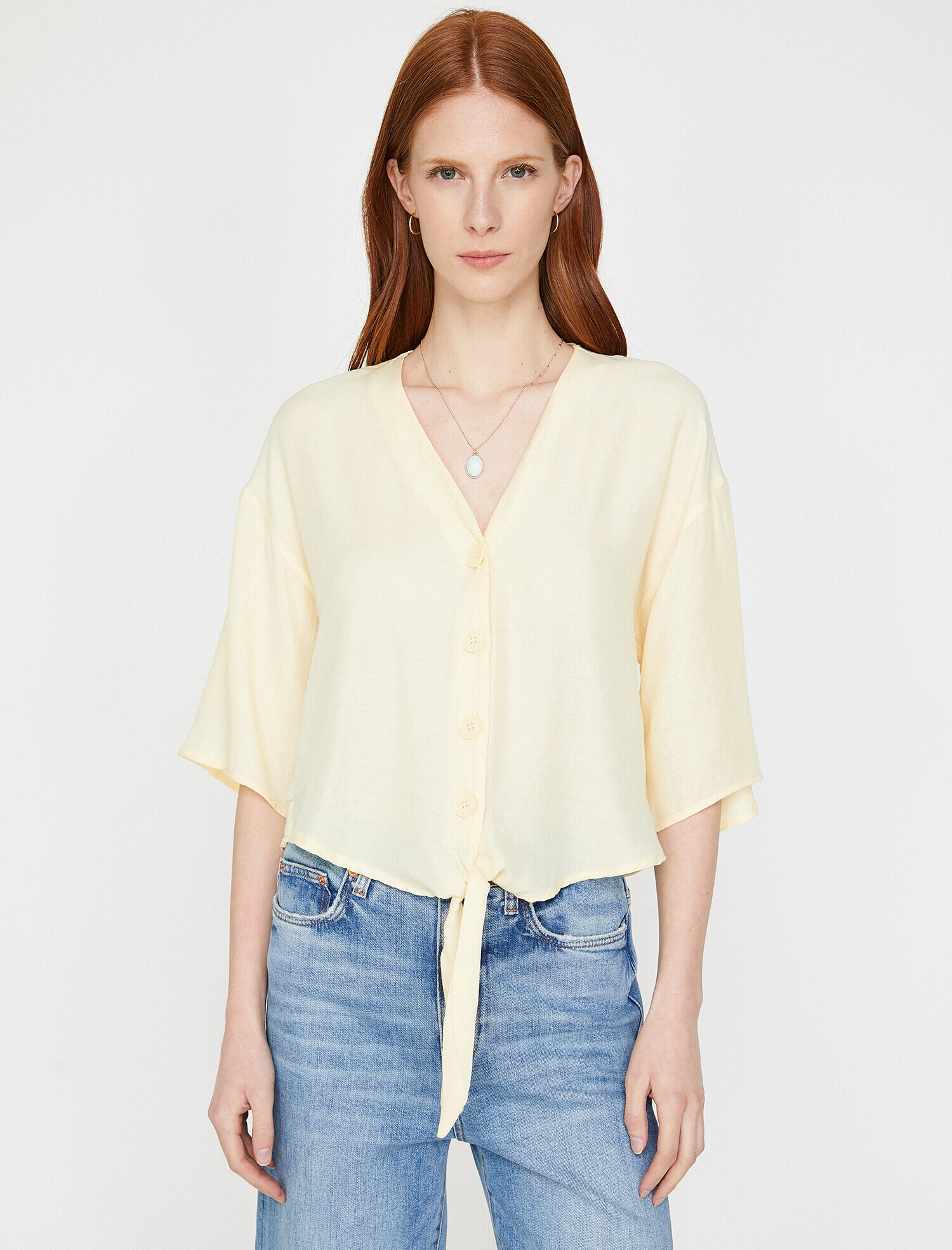   Beli Bağlamalı Gömlek