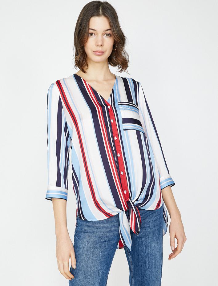 Çizgili Bluz