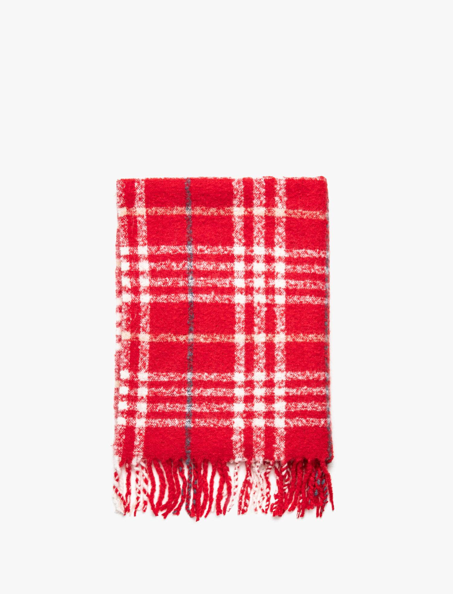  Kadın Püskül Detaylı Desenli Atkı