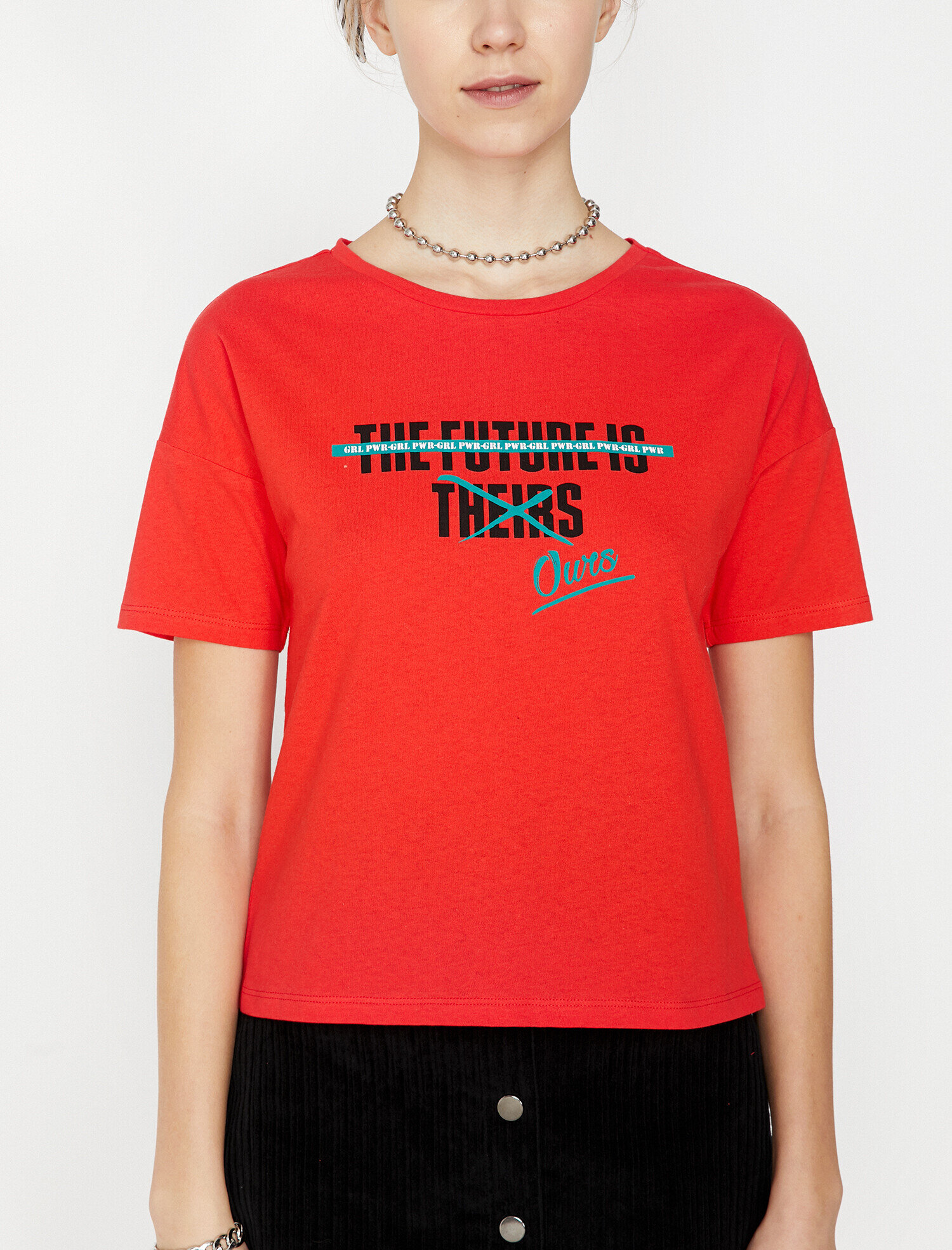   Yazılı Baskılı Tişört