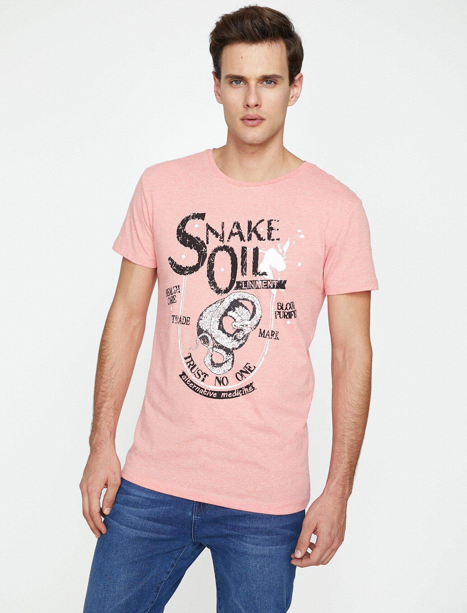   Baskılı Tişört Kısa Kollu