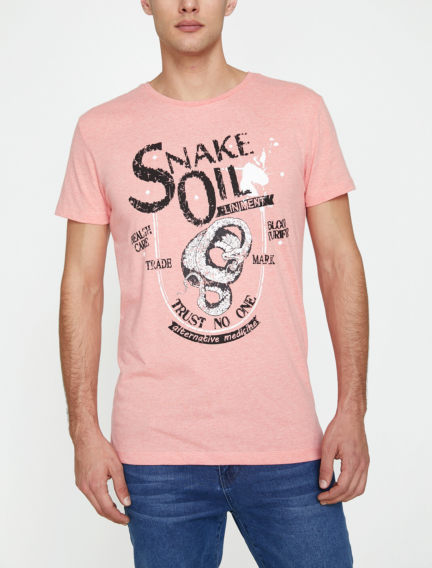   Baskılı Tişört Kısa Kollu