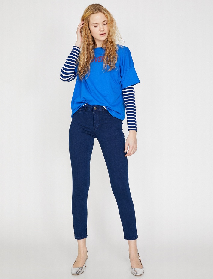  Düz Paça Kot Pantolon