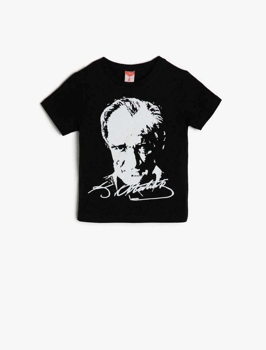  Erkek Bebek Atatürk Baskılı Tişört
