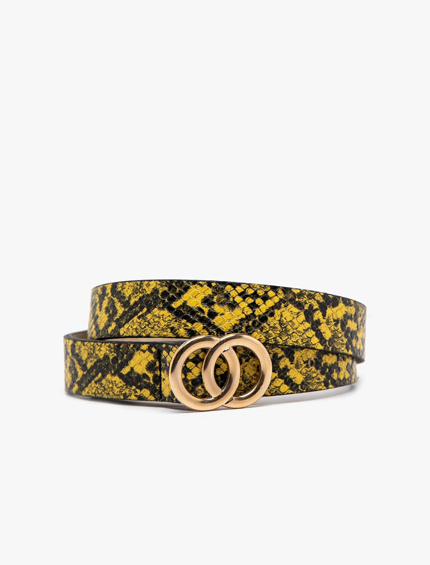  Kadın Yılan Derisi Desenli Kemer