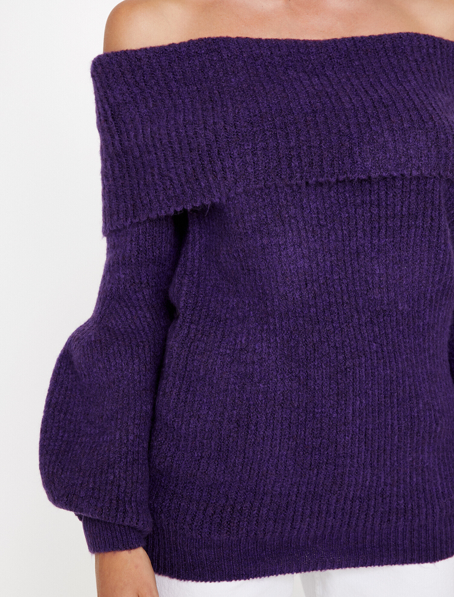   Omzu Açik Triko Kazak