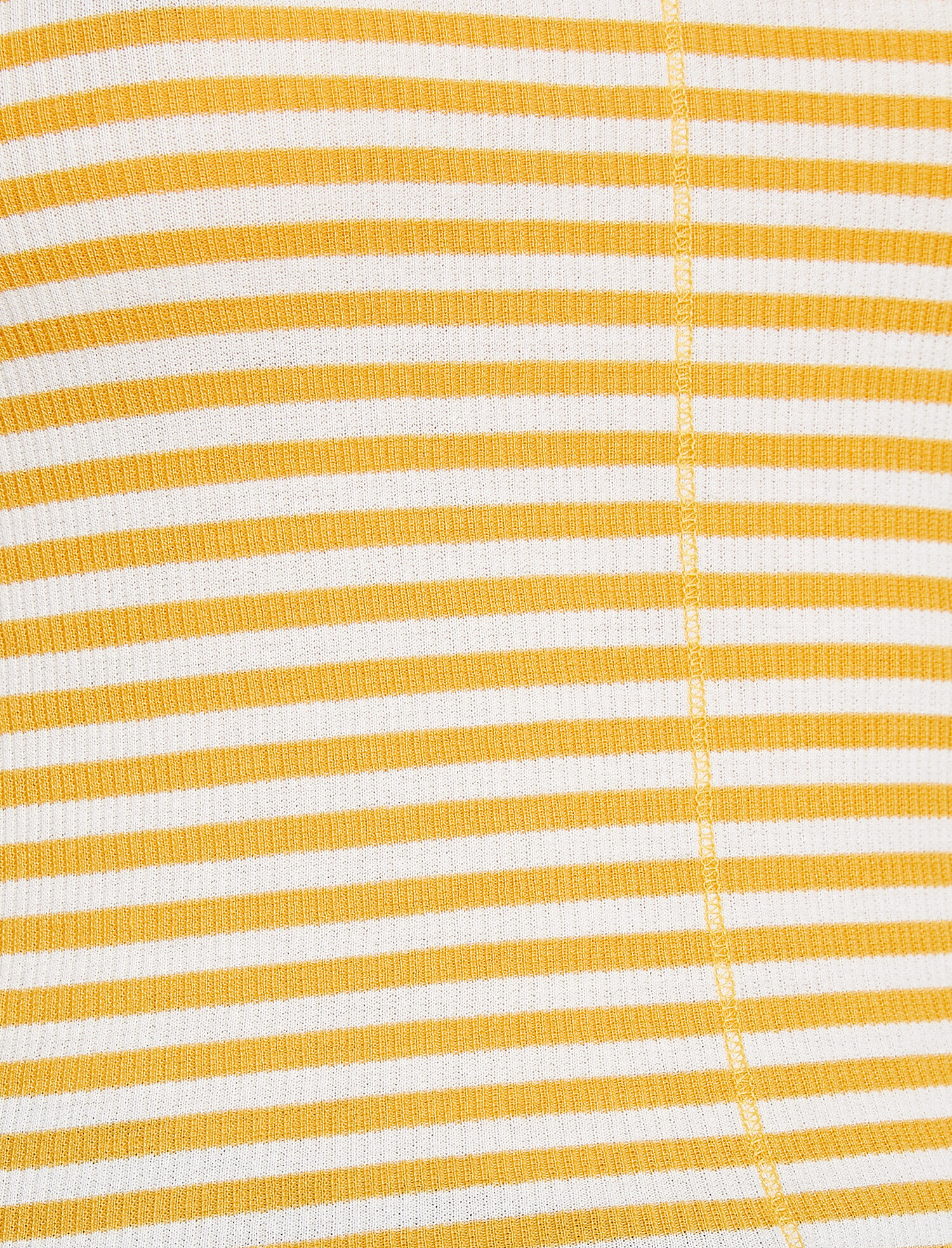 Fitilli Çizgili Karyoka Detaylı Bisiklet Yaka Basic Tişört