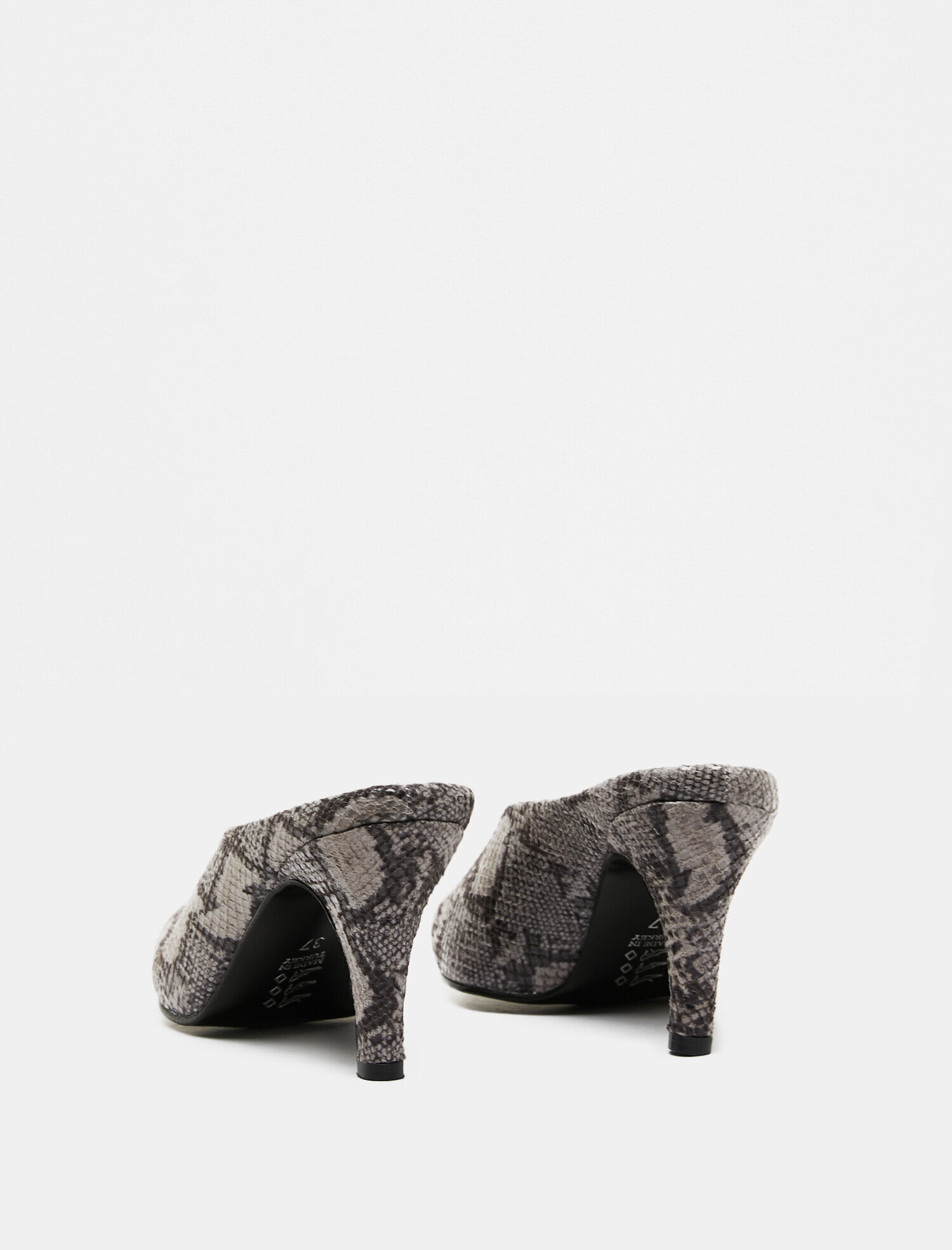 Kadın Desenli Topuklu Ayakkabı