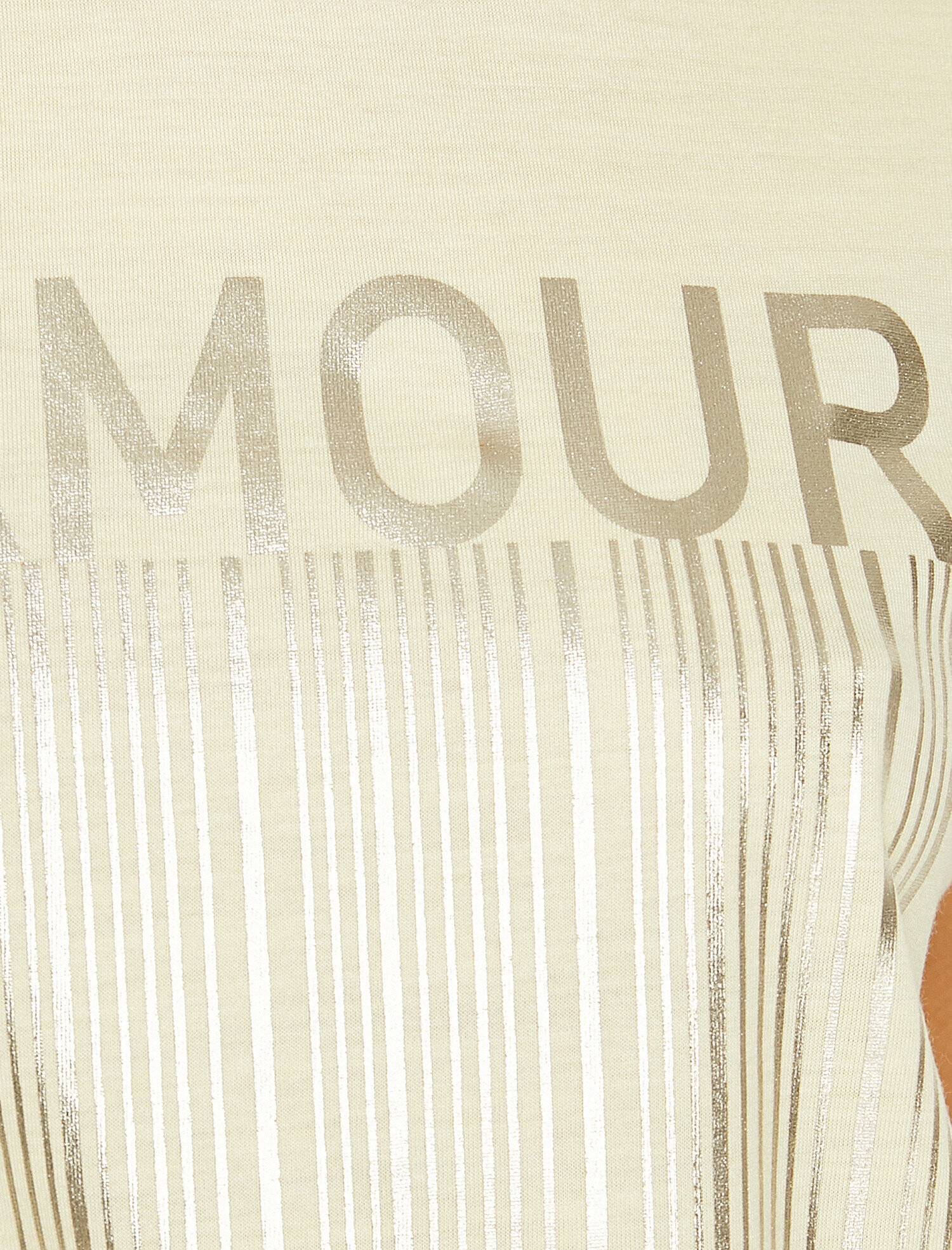   Varak Baskılı Bisiklet Yaka Standart Kalıp Tişört