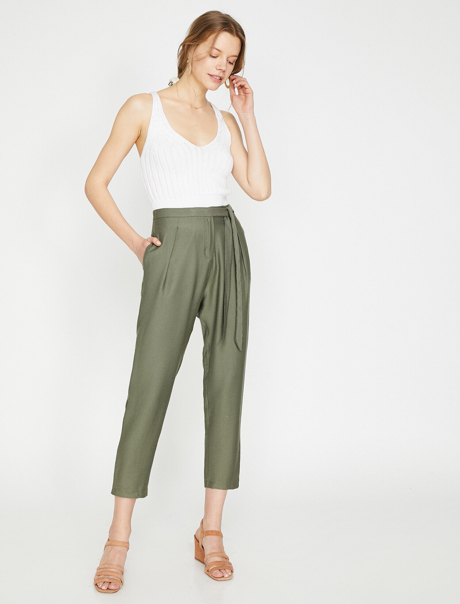   Cep Detaylı Pantolon