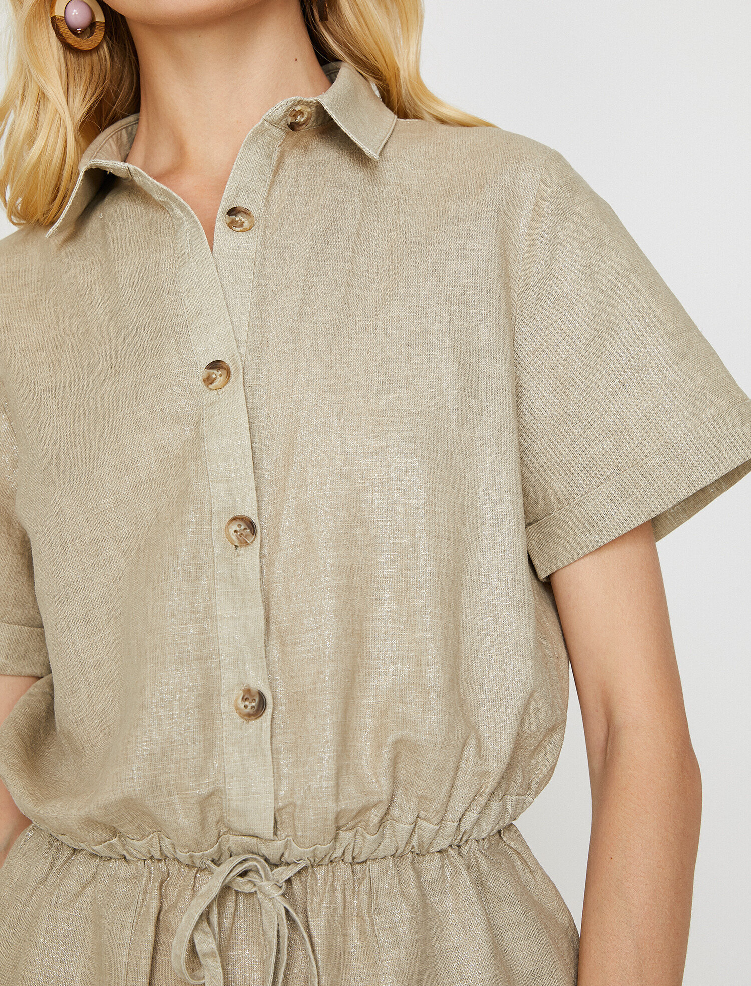 Düğme Detaylı Tulum