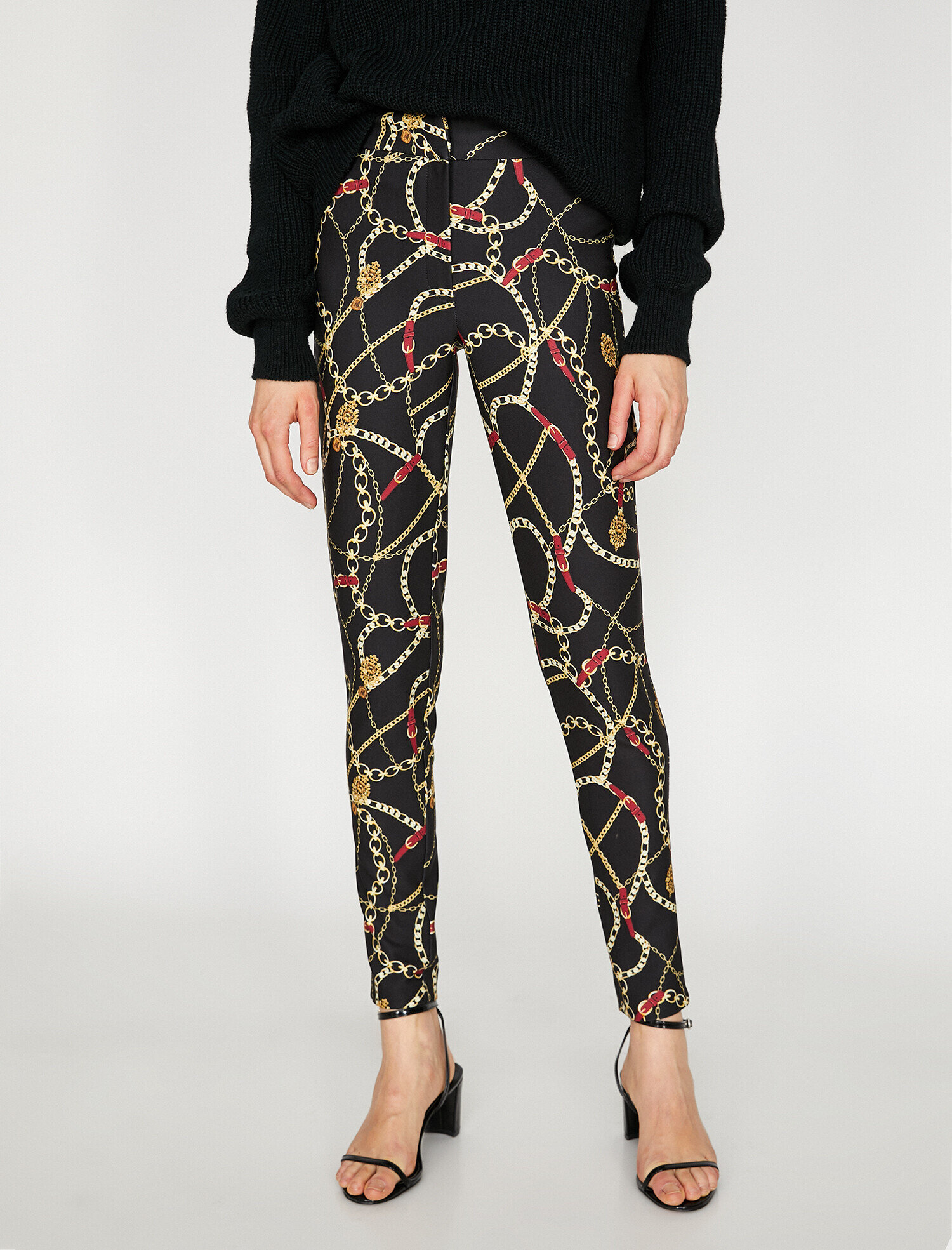   Zincir Desenli Pantolon