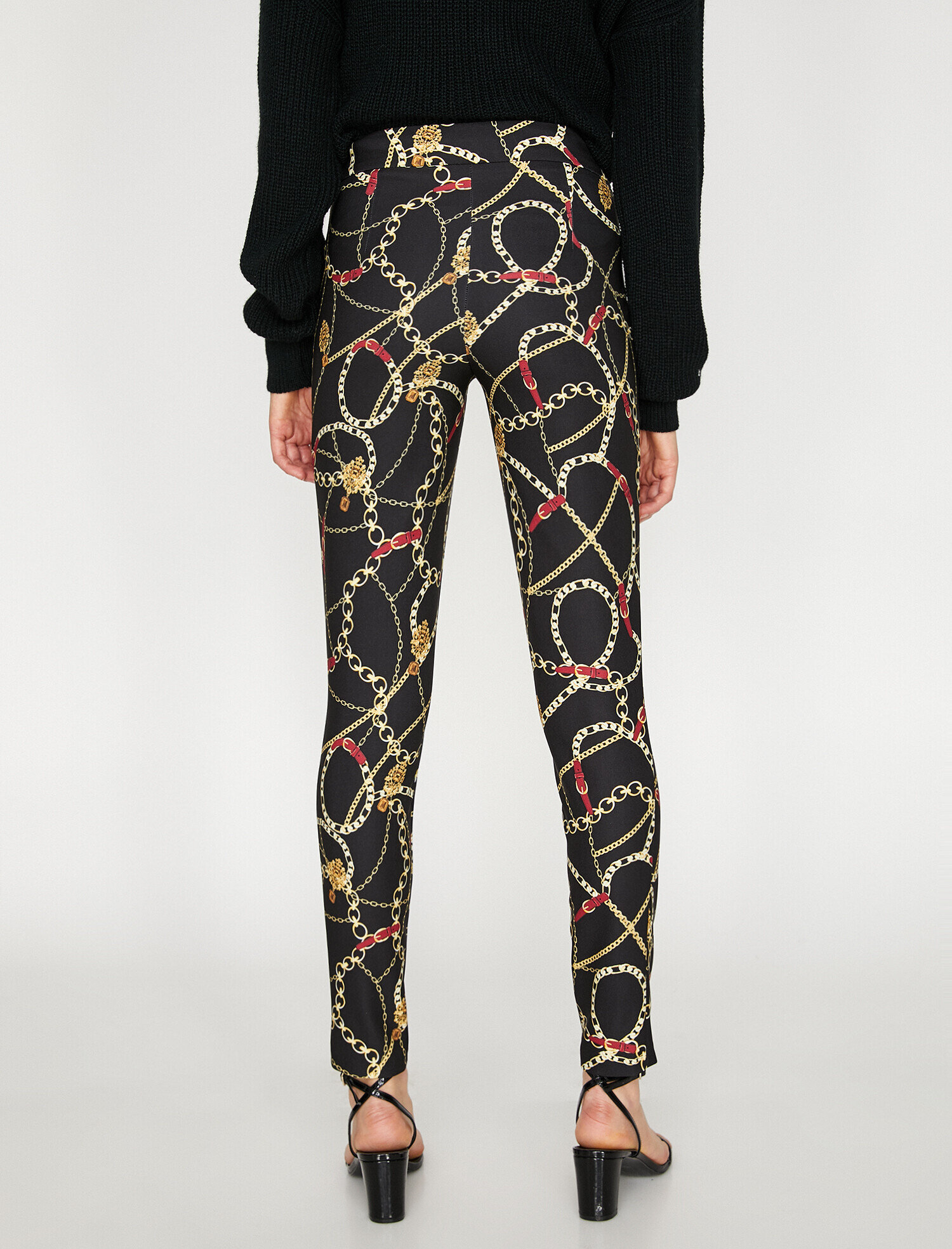   Zincir Desenli Pantolon