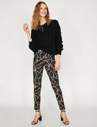 Zincir Desenli Pantolon