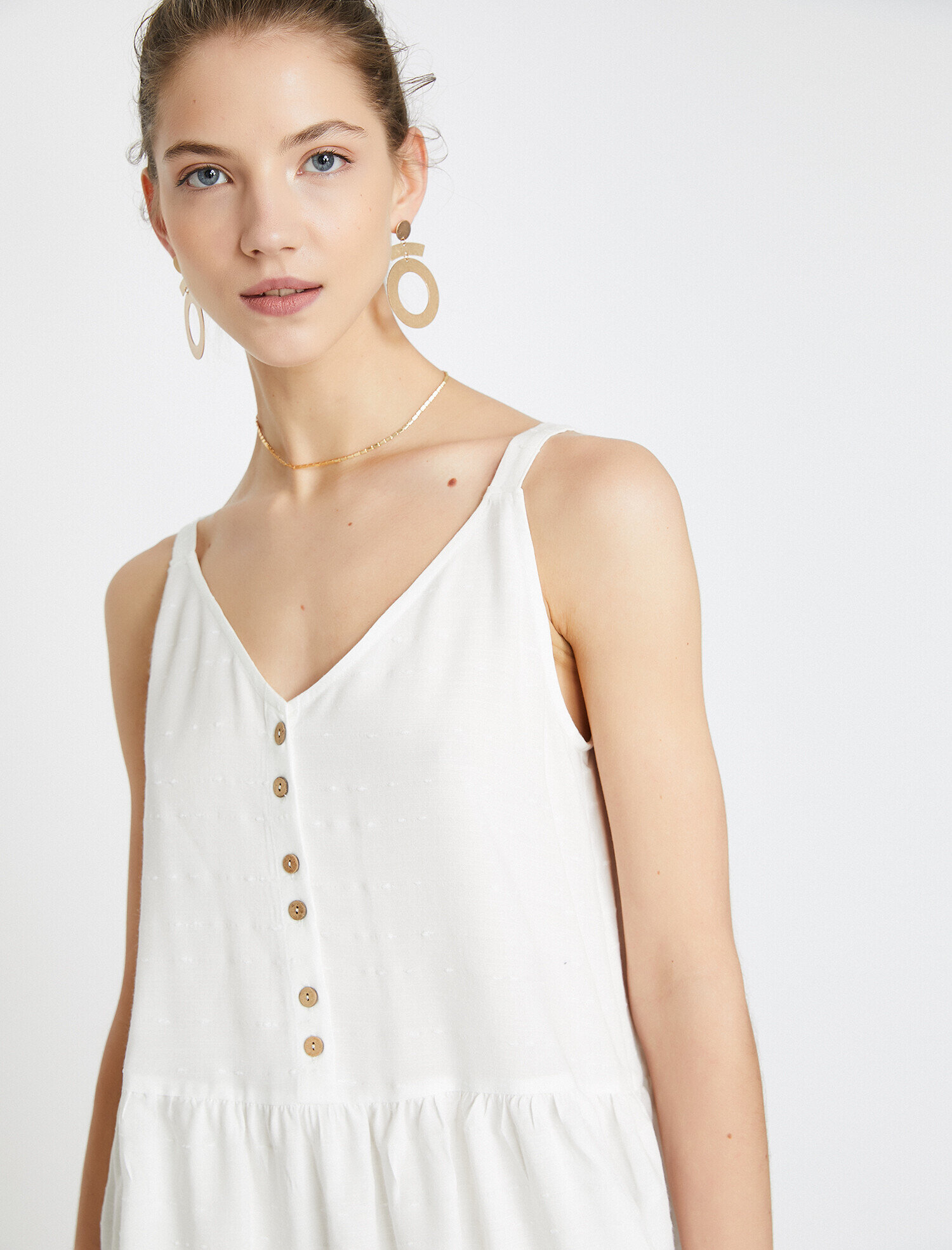   Düğme Detaylı Atlet