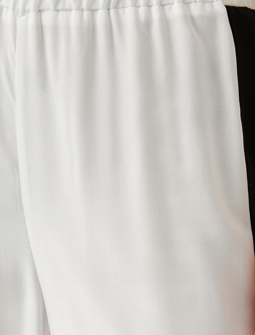   Şerit Detaylı Pantolon