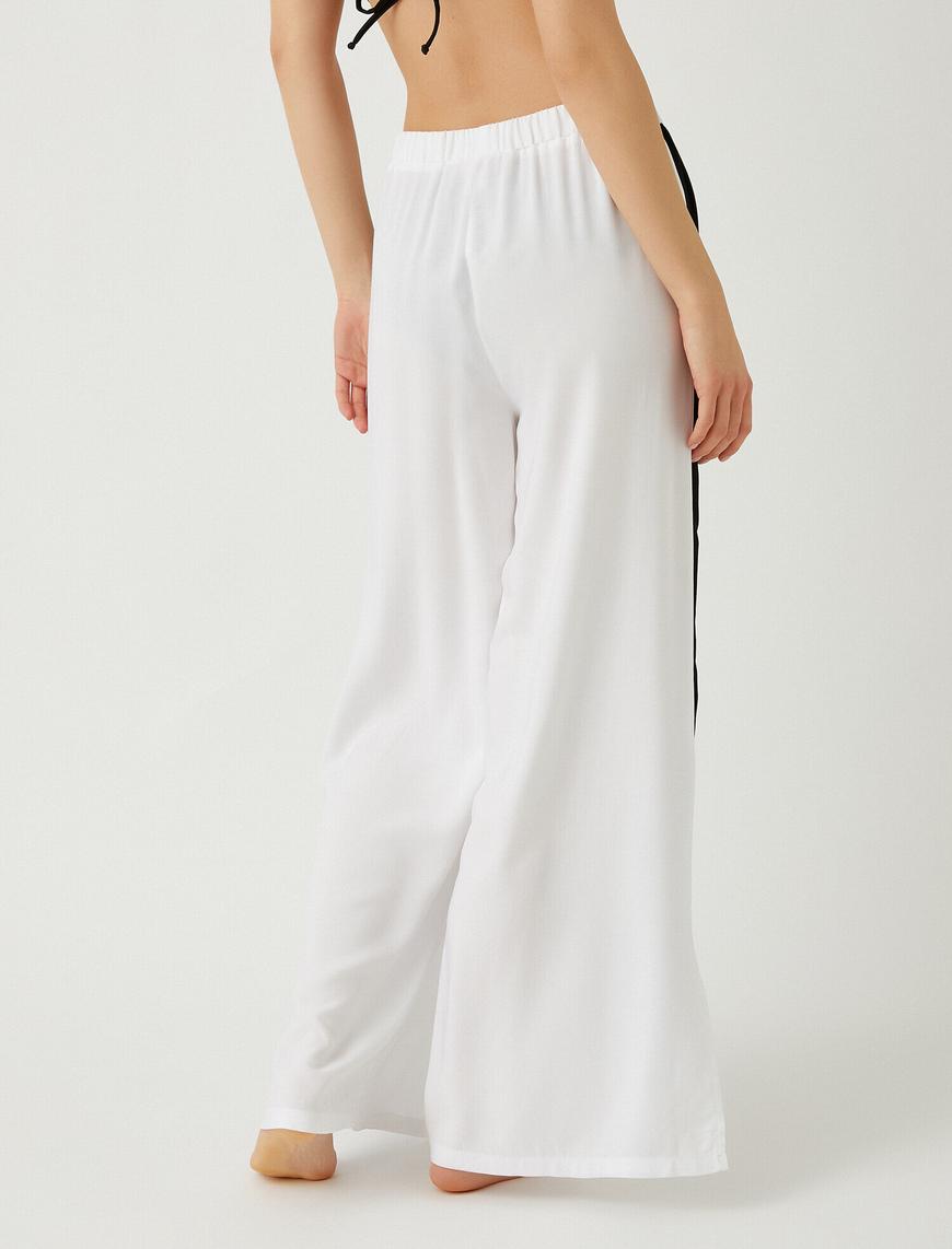   Şerit Detaylı Pantolon