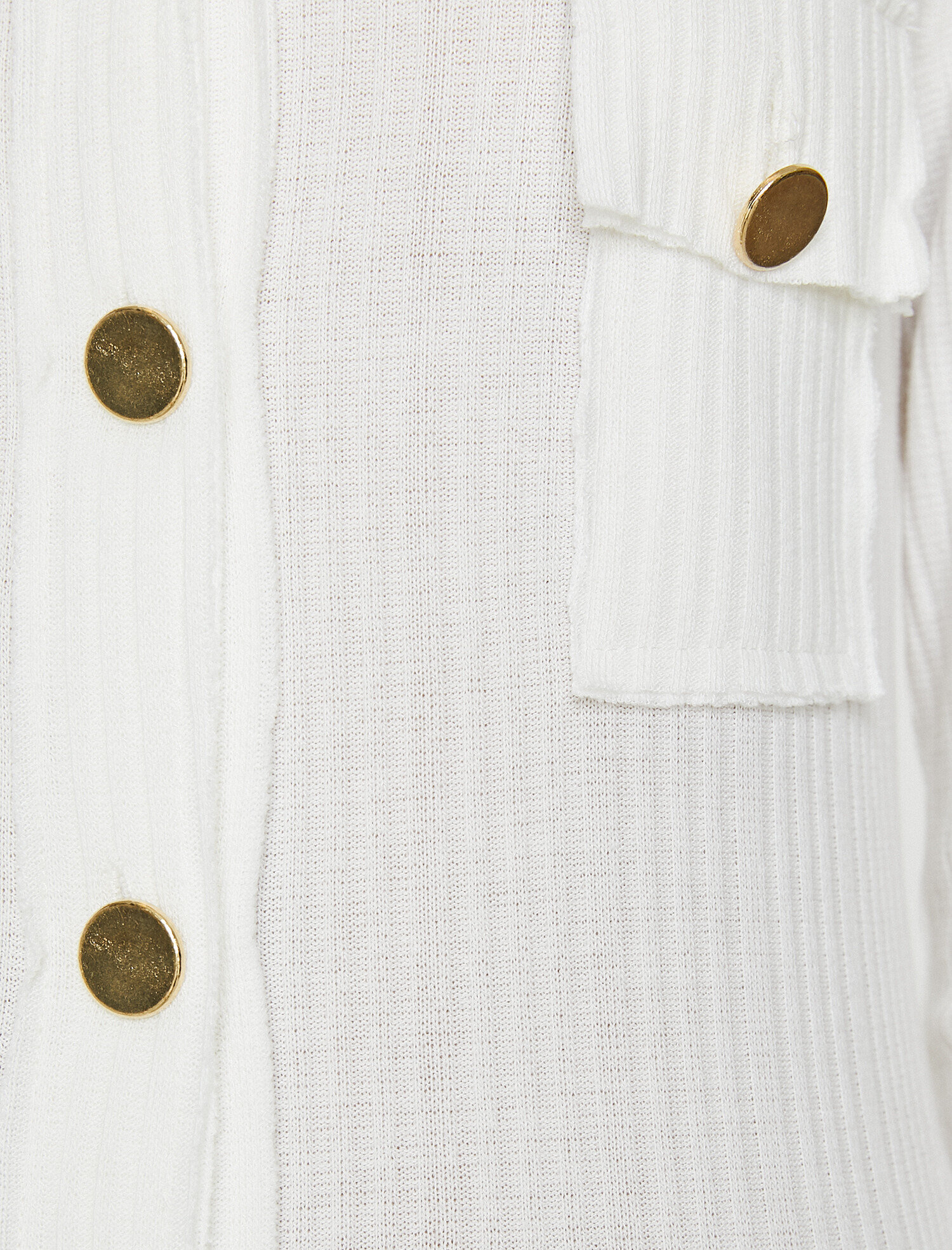   Altın Düğme Detaylı Uzun Kollu Tshirt