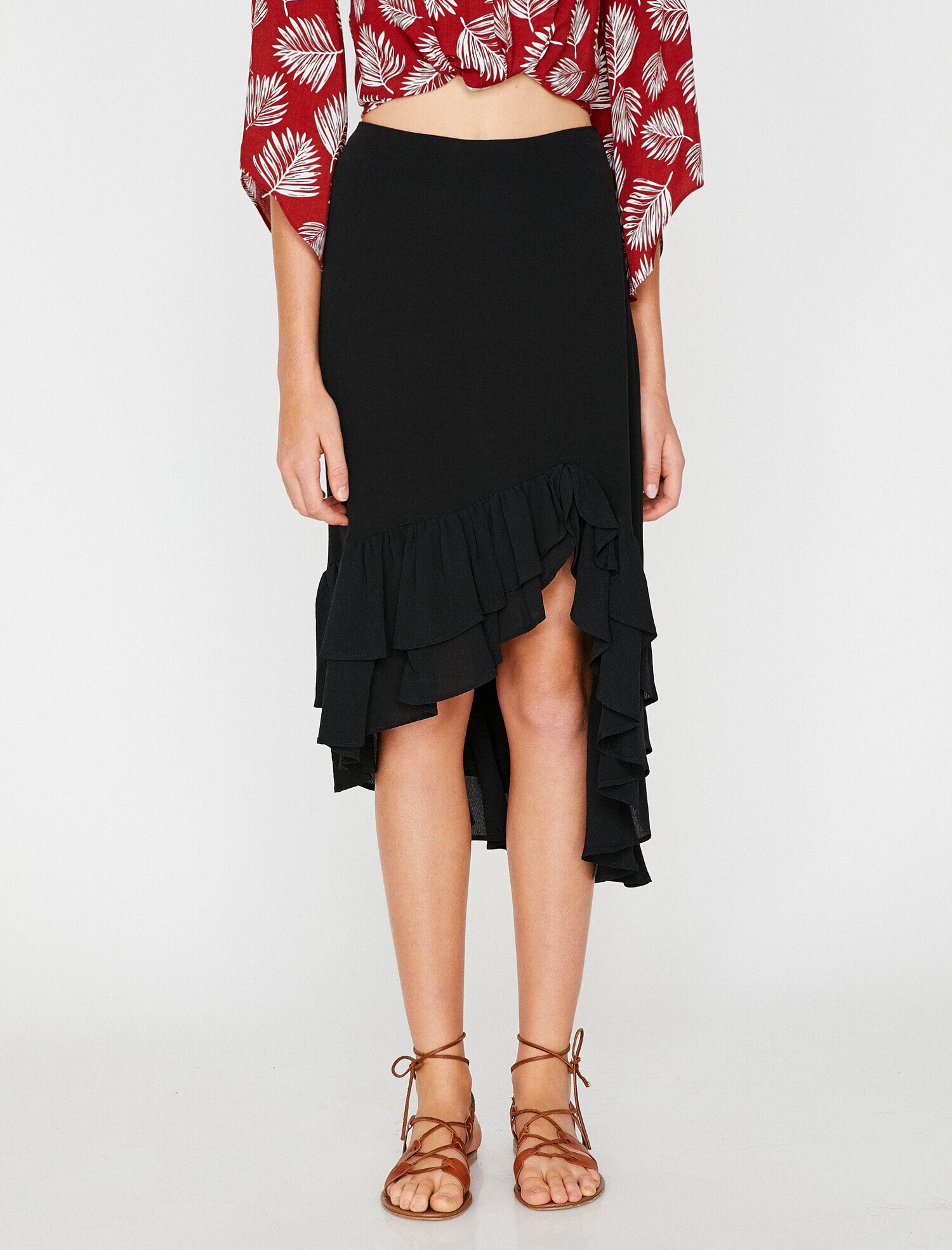   Fırfır Detaylı Etek