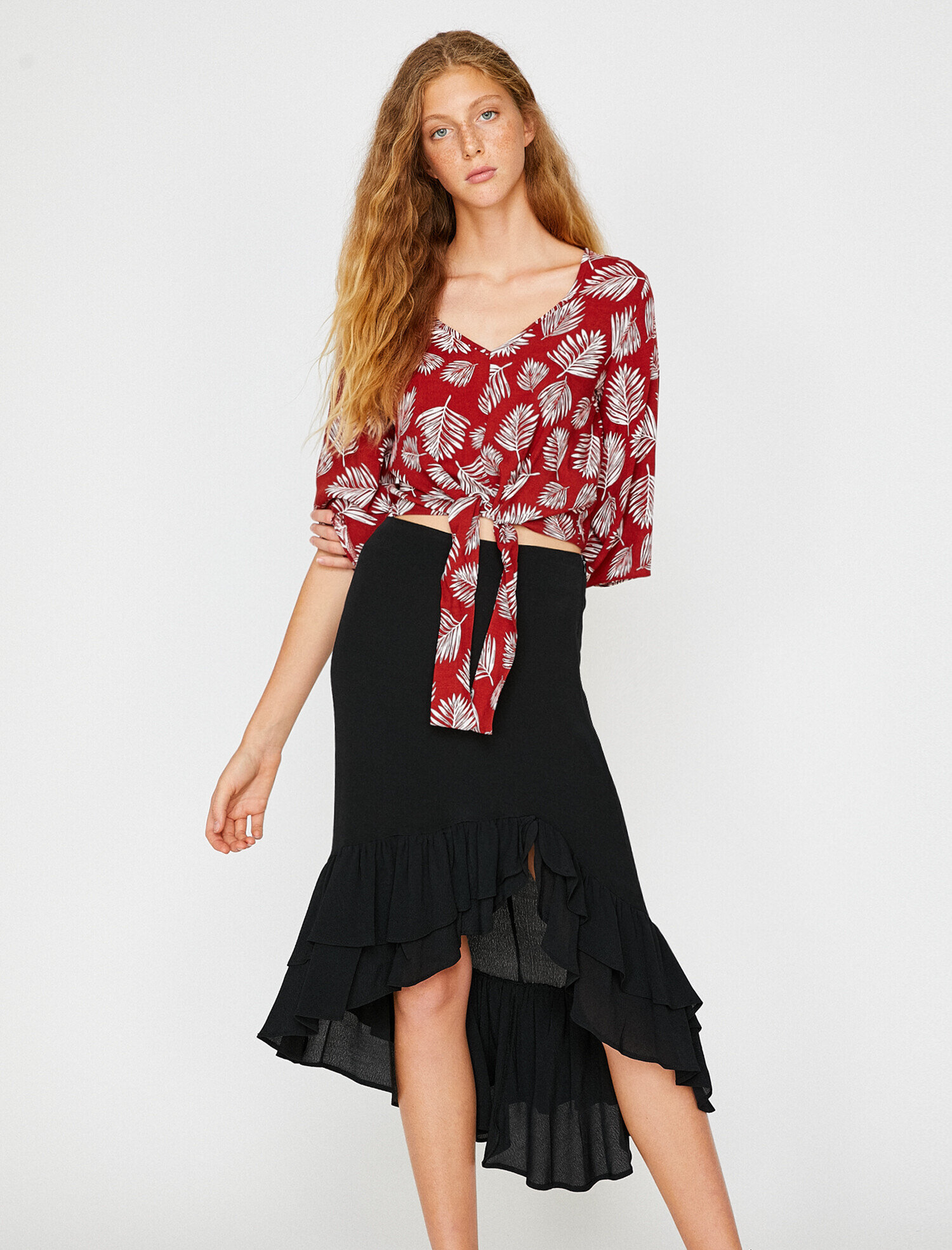   Fırfır Detaylı Etek