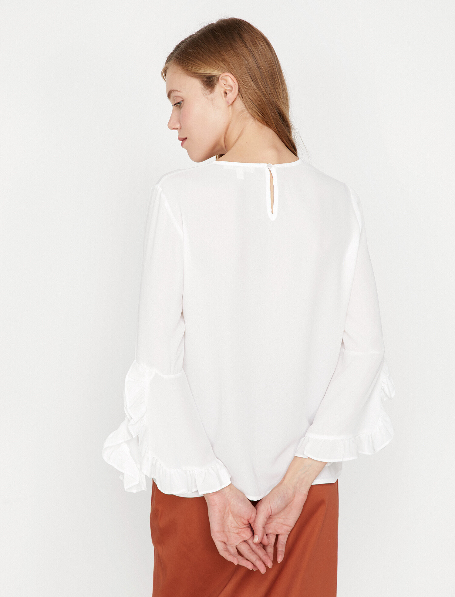   Volanlı Bluz