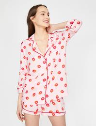 Desenli Pijama Üstü