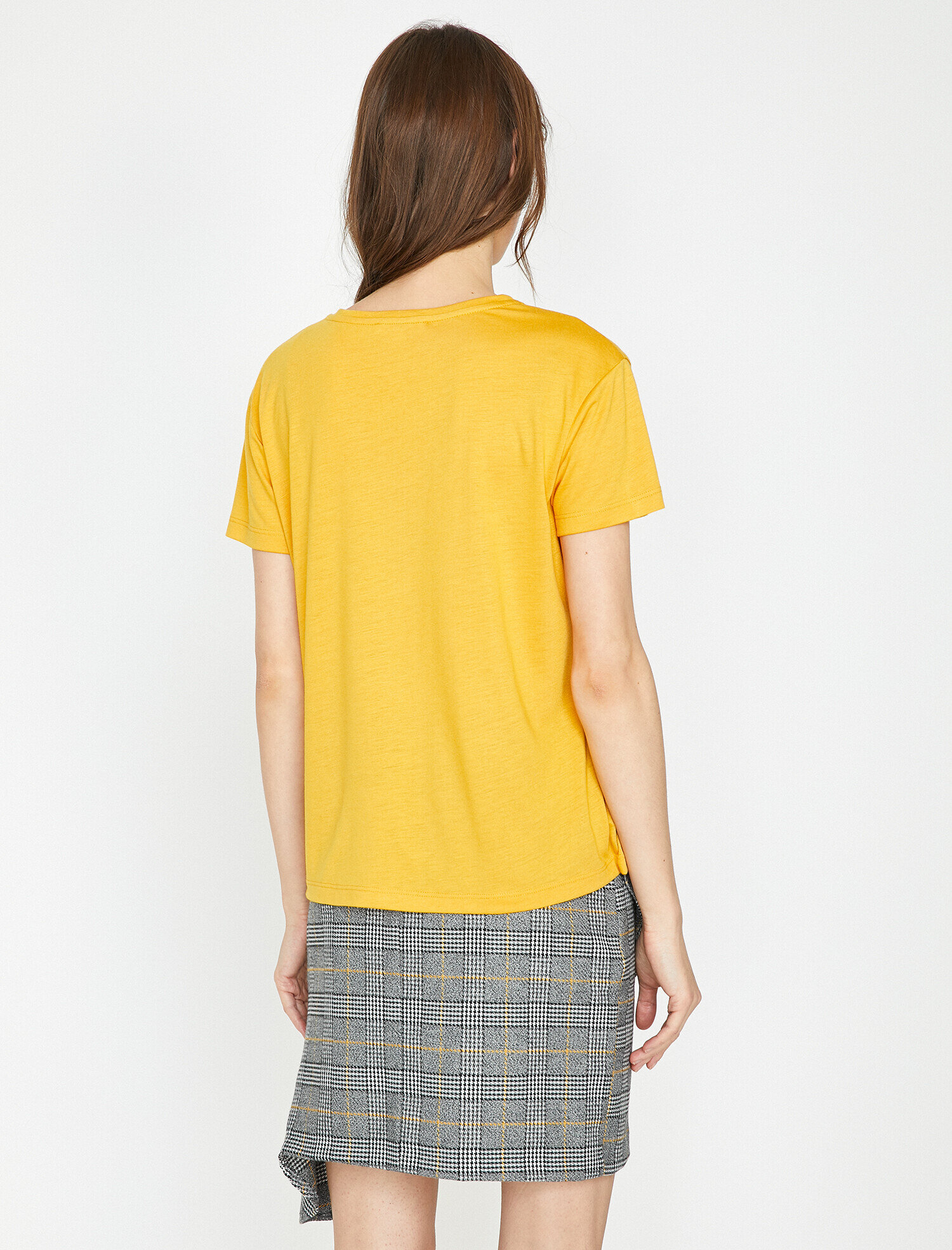   Varak Yazı Baskılı Bisikler Yaka Standart Kalıp Tişört