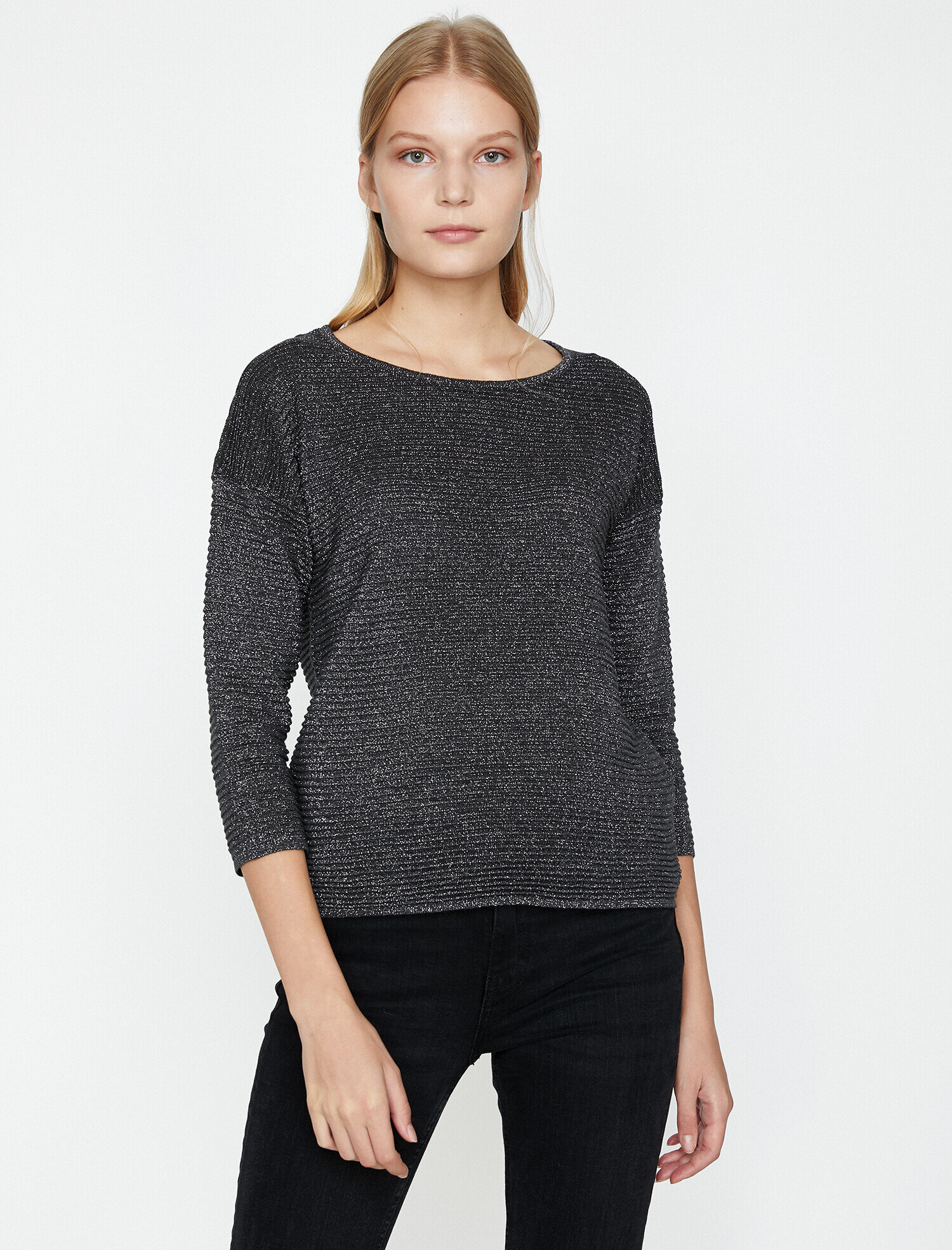   Bisiklet Yaka Triko Kazak