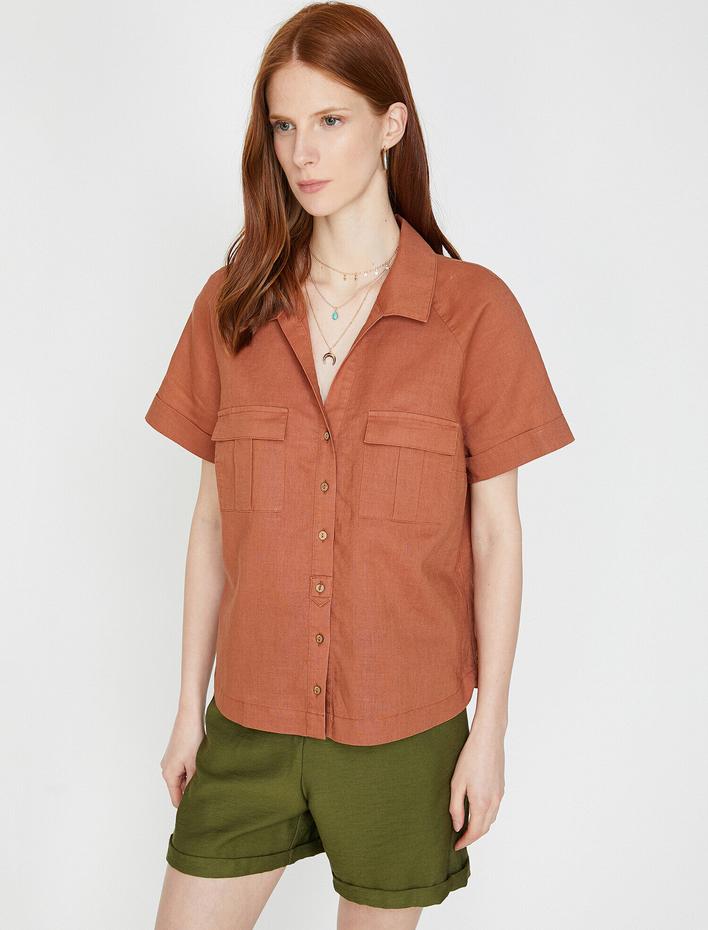  Cep Detaylı Gömlek