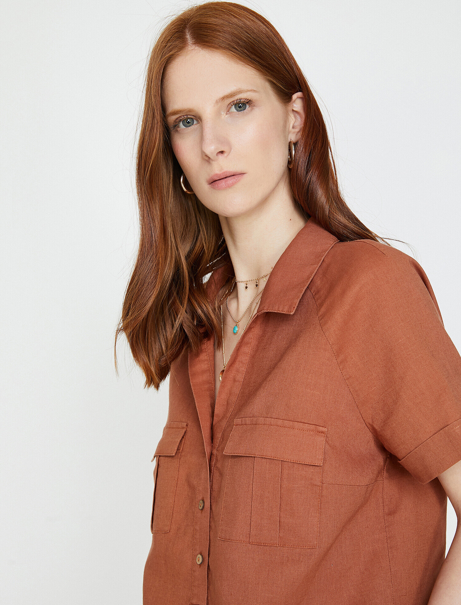   Cep Detaylı Gömlek