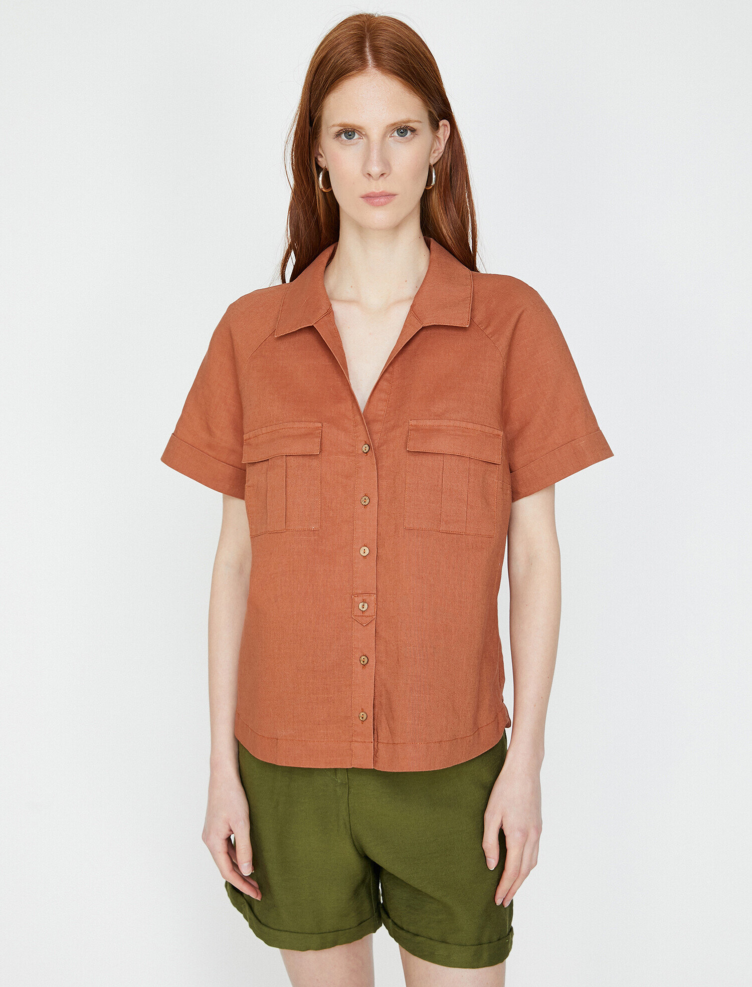   Cep Detaylı Gömlek