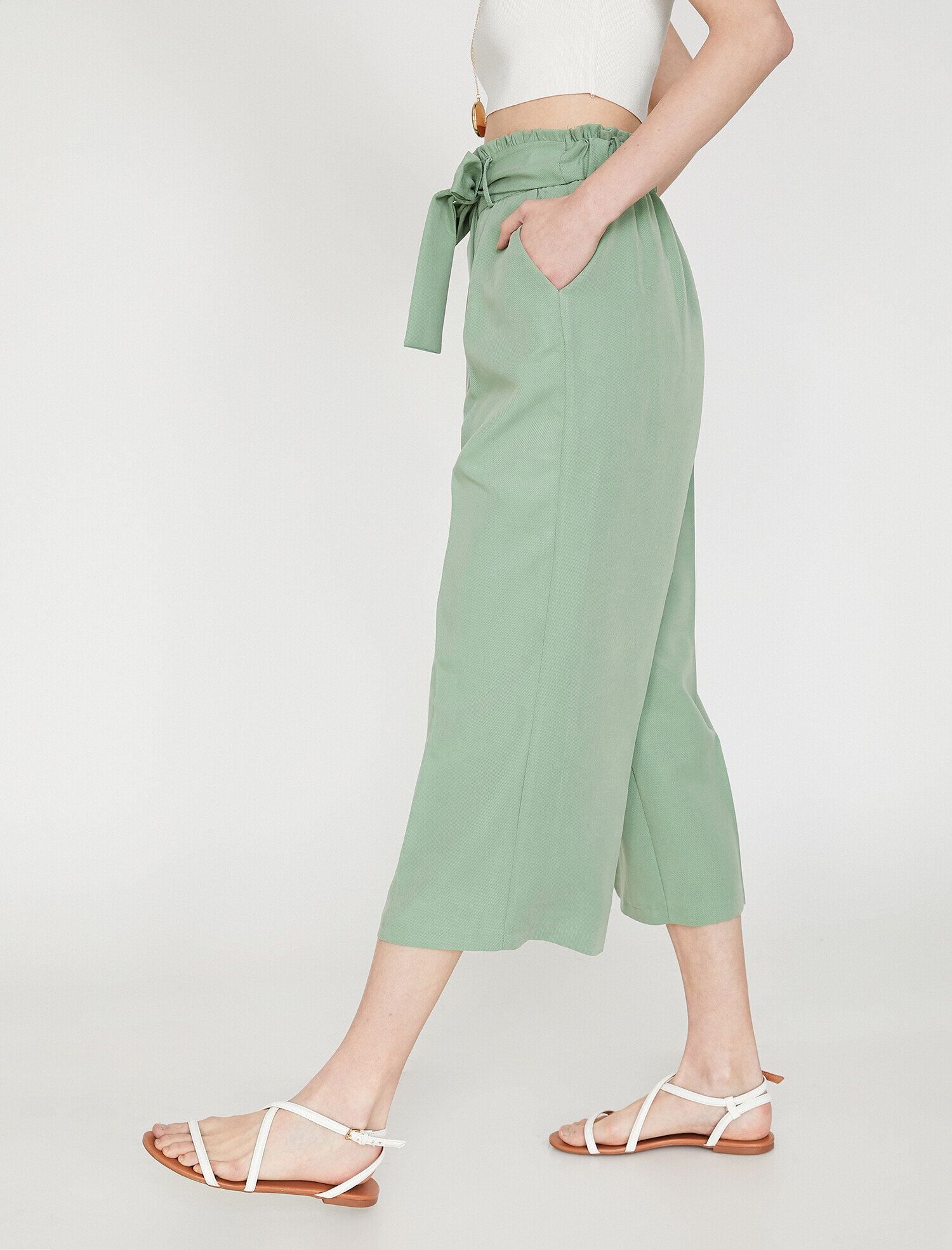   Beli Bağlamalı Pantolon