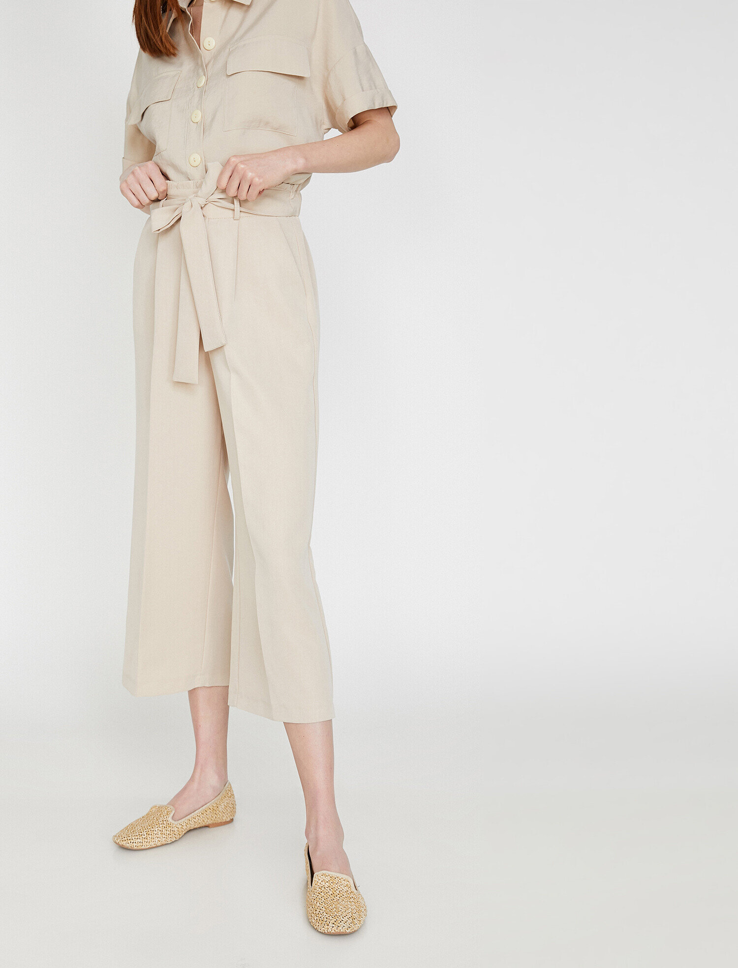   Beli Bağlamalı Pantolon