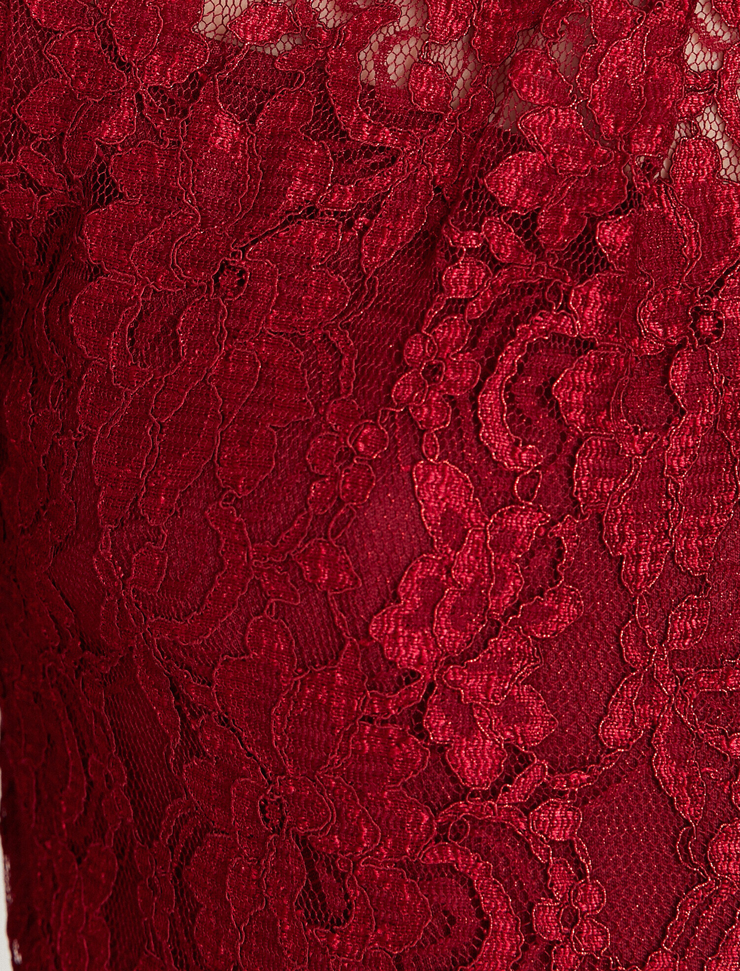   Dantel Detaylı Abiye Elbise