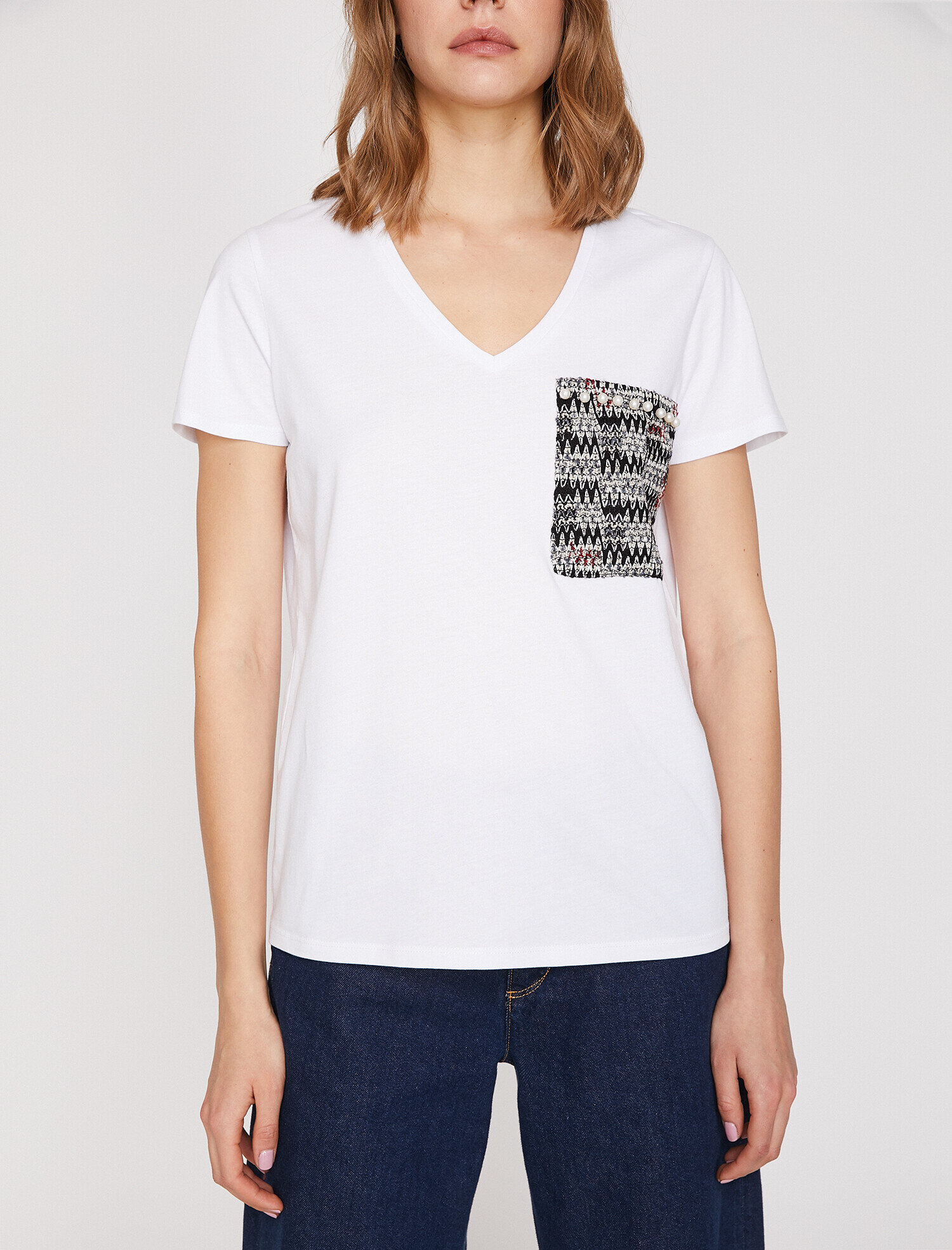 Cep Detaylı Tişört