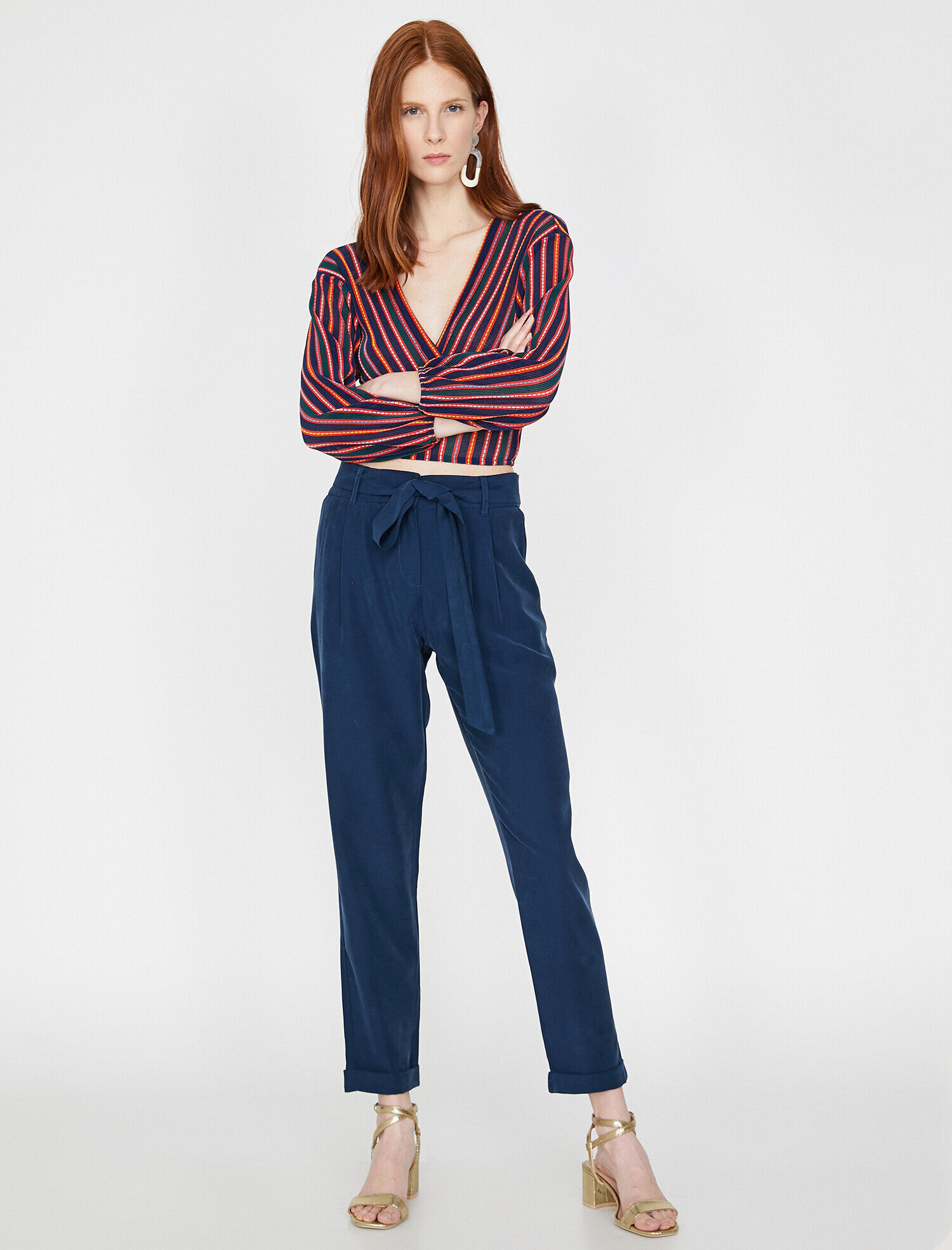   Beli Bağlamalı Pantolon